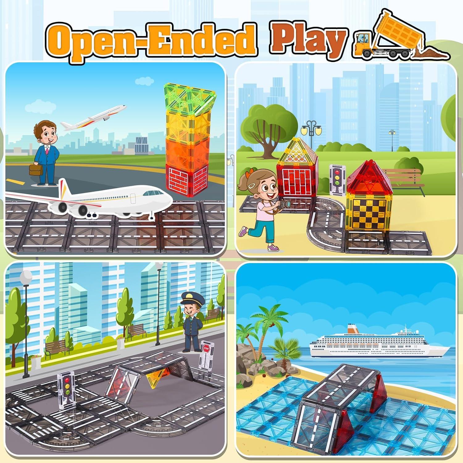 Set de Juguetes de Construcción Magnéticos Windidi 30 Piezas