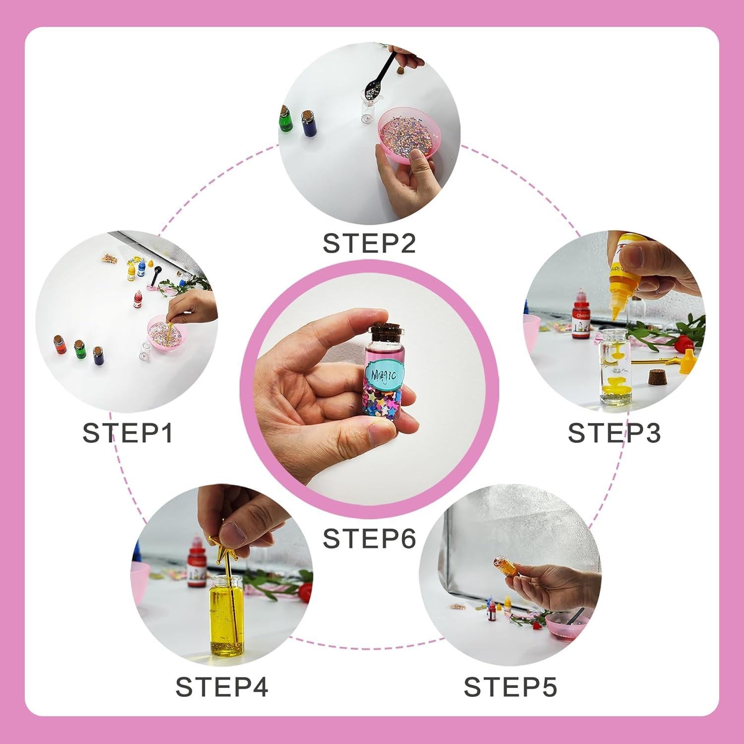 Conjunto de Pociones Mixies Fairy - 19 Botellas DIY para Niños