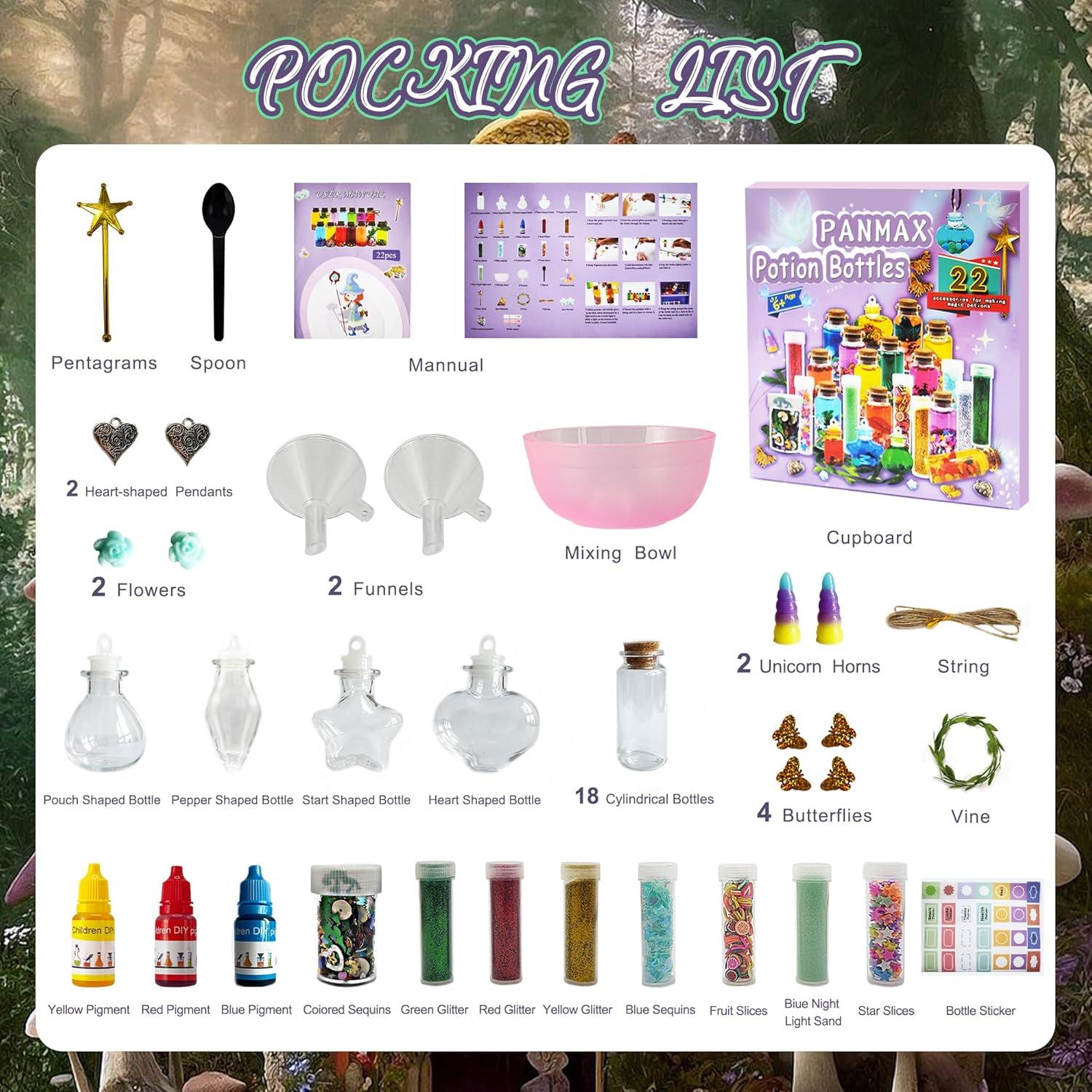 Kit de Pociones Mágicas PANMAX - 22 Piezas para Niños 6+