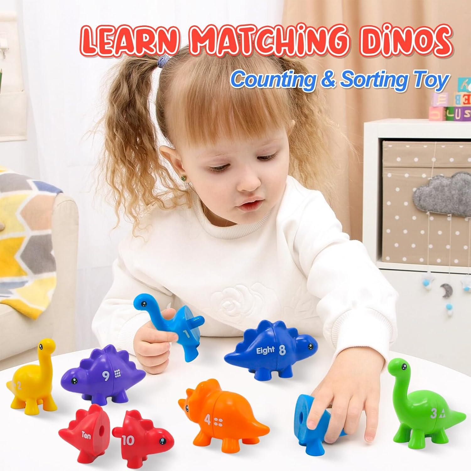 Juguete Montessori Ganaj de Dinosaurios 26 PCS para Niños