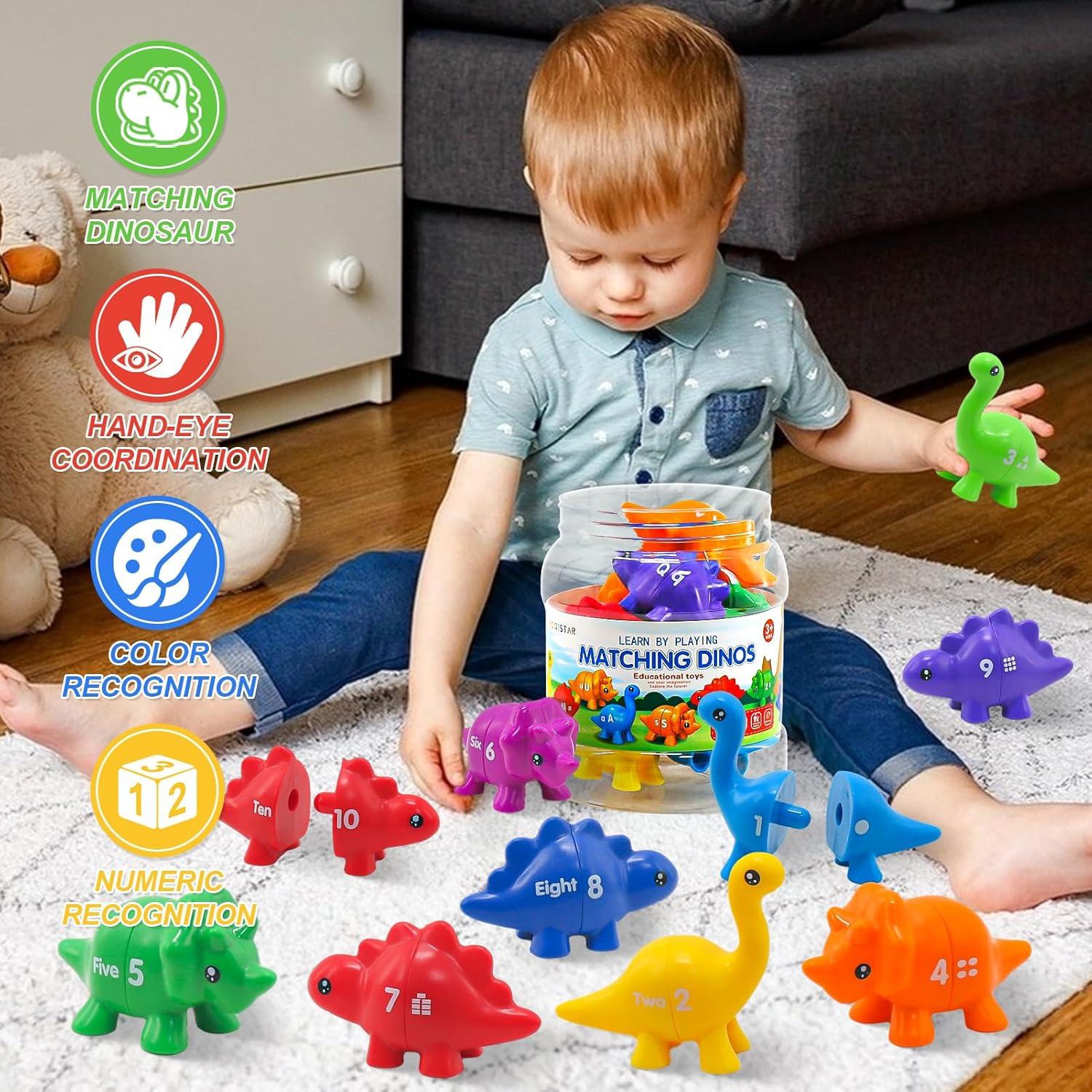 Juguete Montessori Ganaj de Dinosaurios 26 PCS para Niños