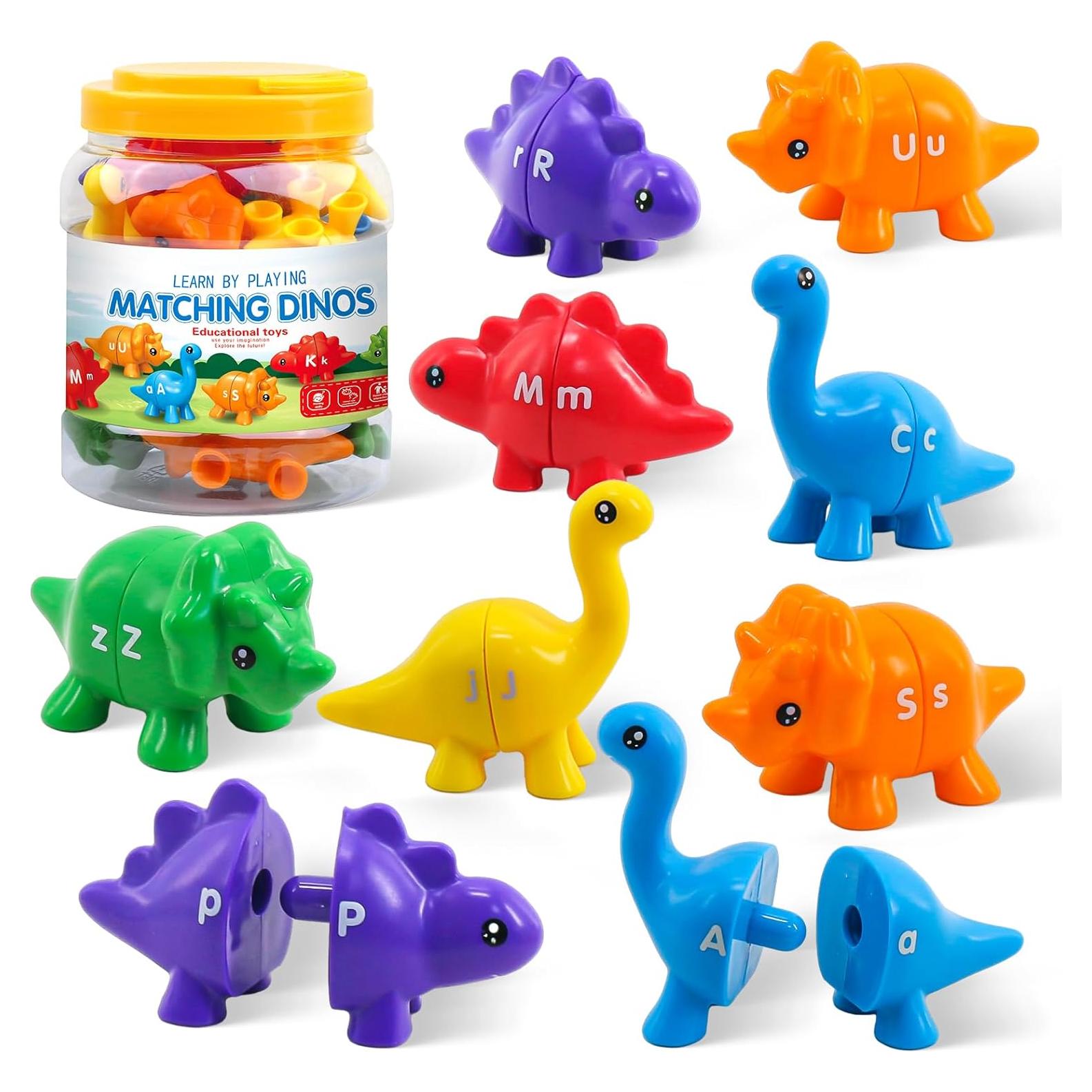 Juguete de Aprendizaje Montessori Ganaj Dinosaurios 26 Letras