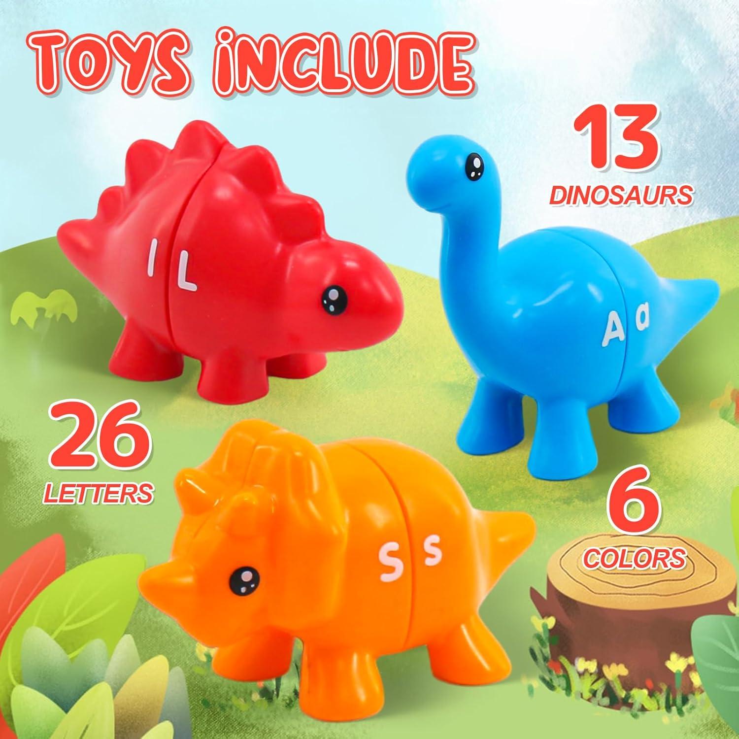 Juguete de Aprendizaje Montessori Ganaj Dinosaurios 26 Letras