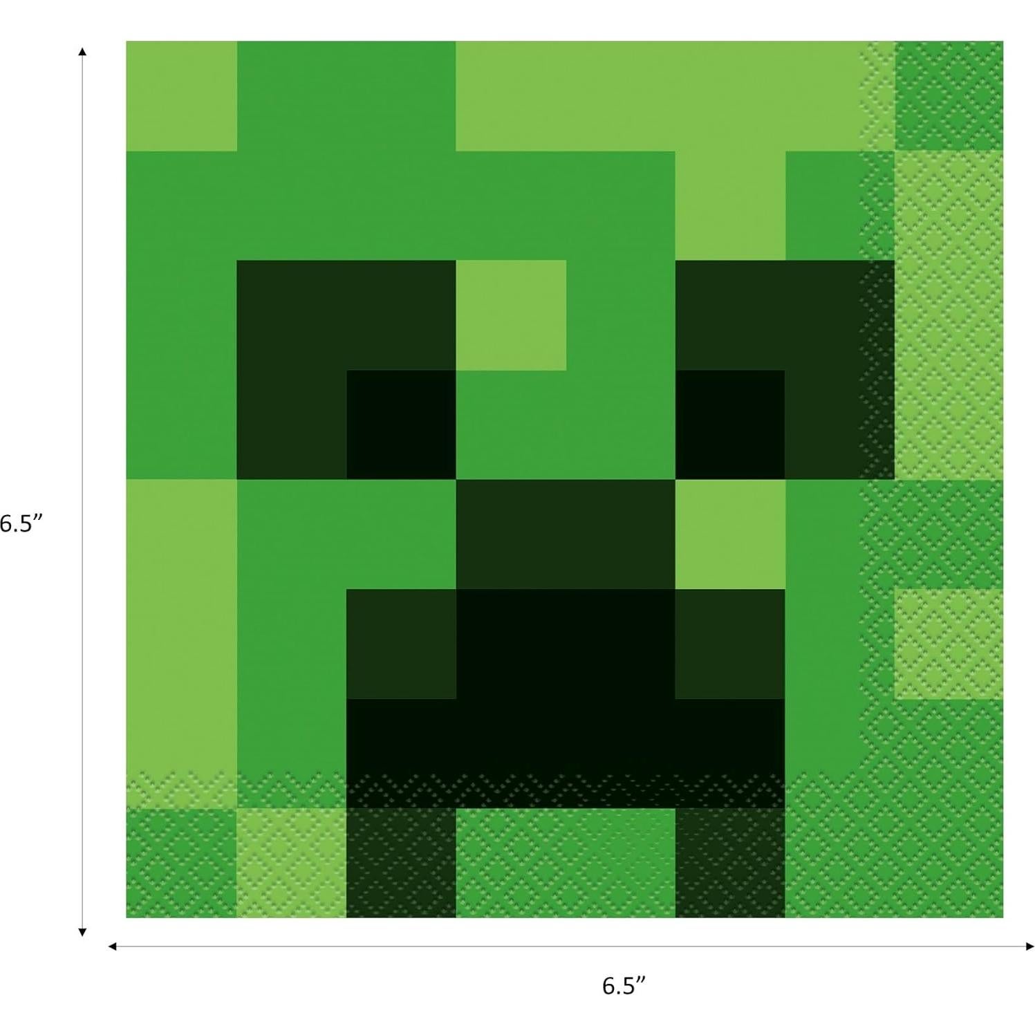 Paquete de Suministros para Fiesta de Cumpleaños Minecraft 16p