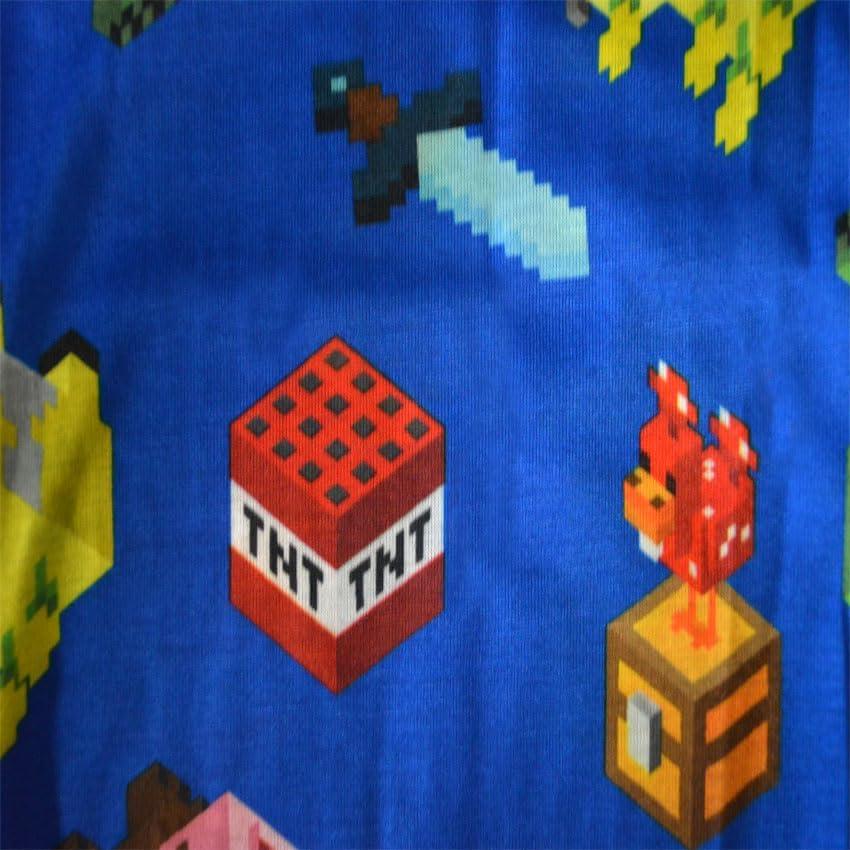 Conjunto de Pijamas Minecraft para Niños 2 Piezas Azul Talla 8