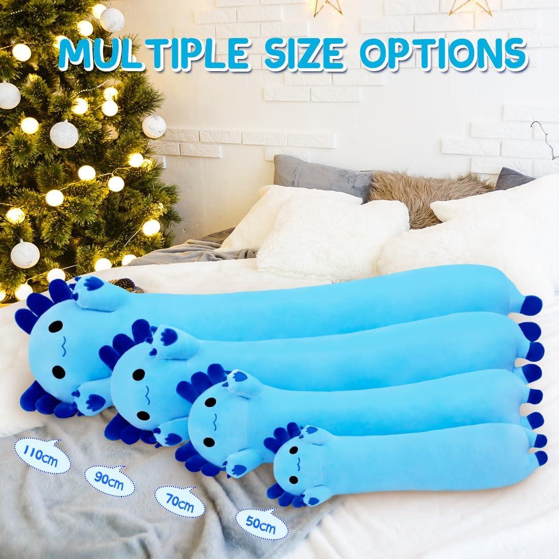 Almohada de Peluche Axolote 109 cm Chubbyjoy Azul