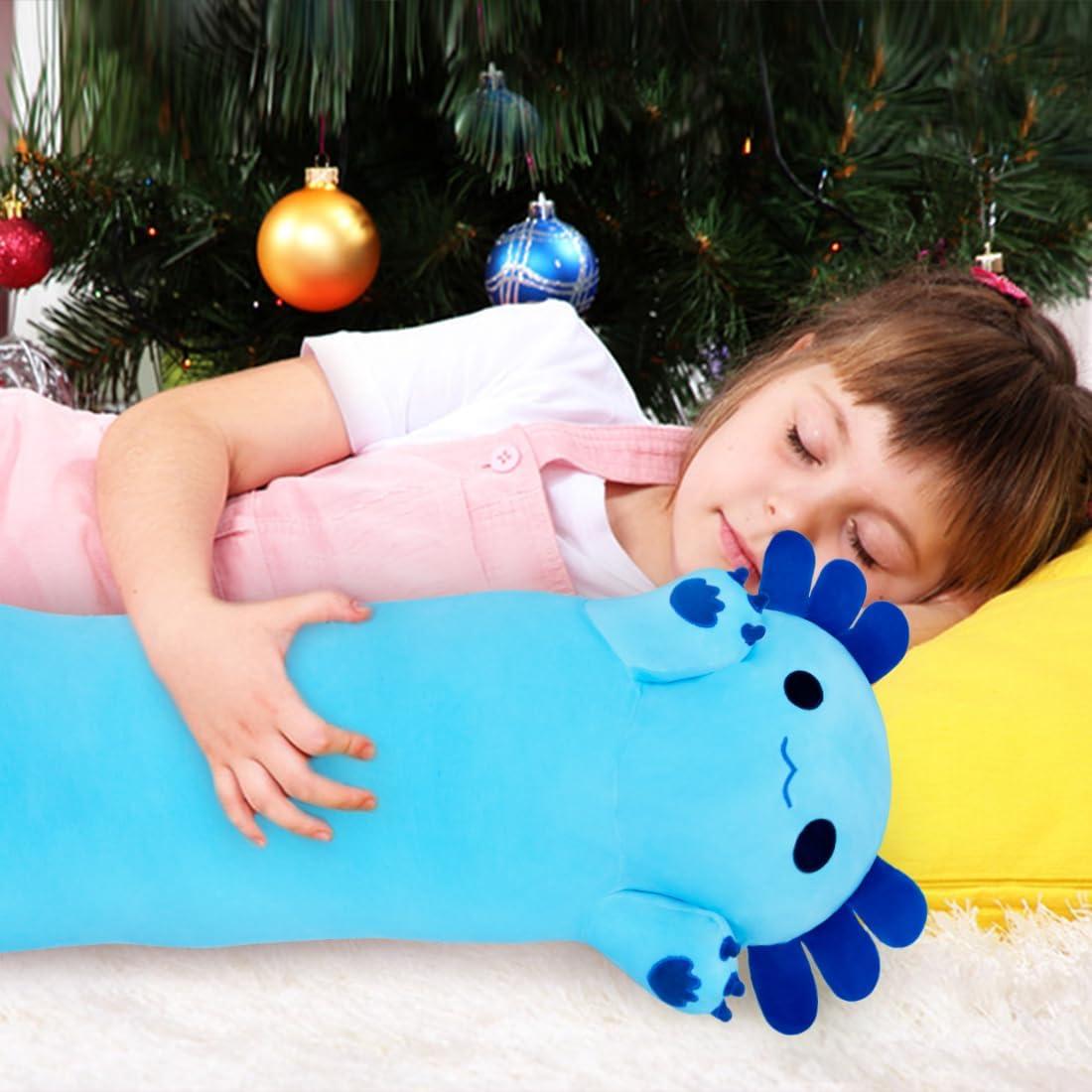 Almohada de Peluche Axolote 109 cm Chubbyjoy Azul