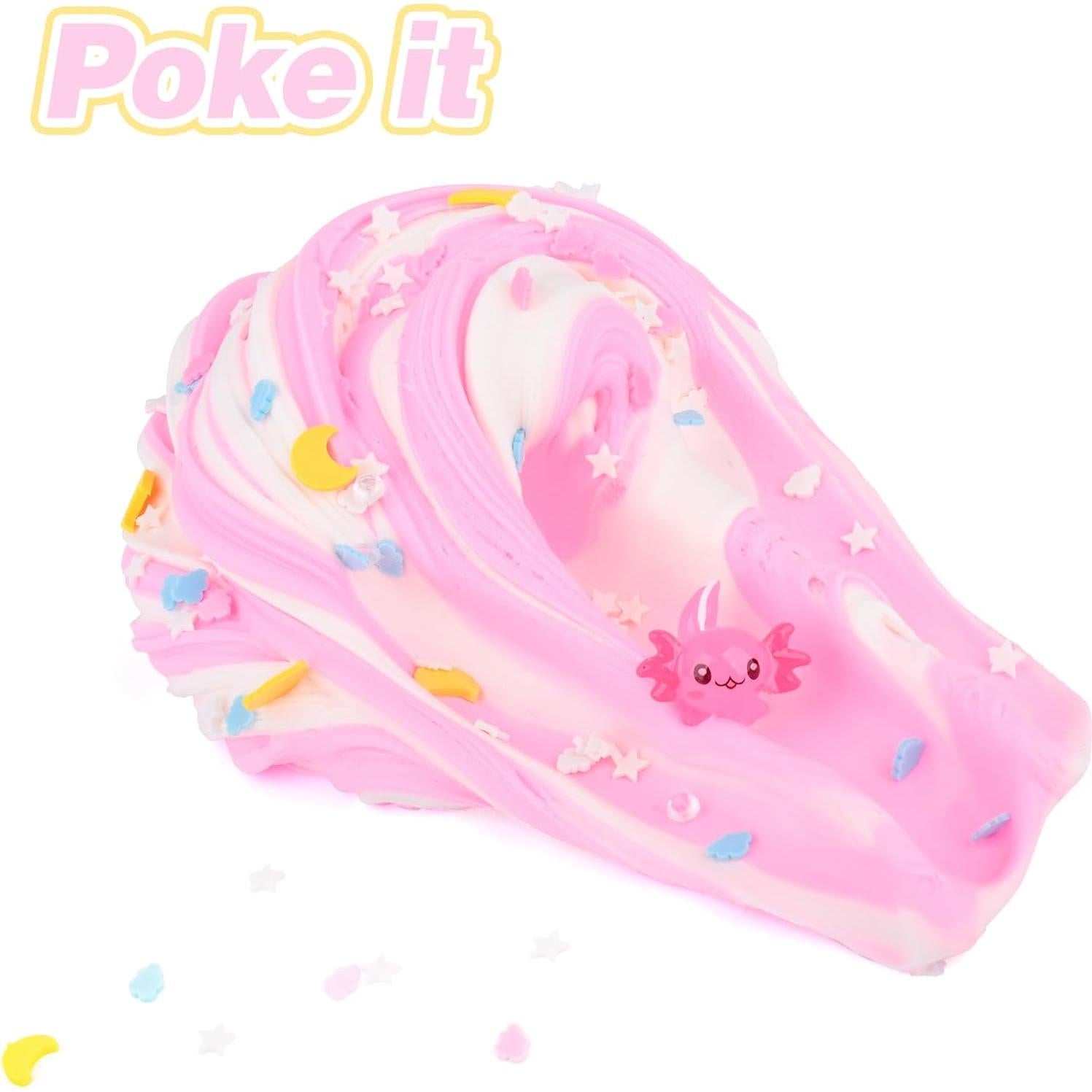 Kit de Slime de Mantequilla Axolote Rosa 300ml - MermaidSlime