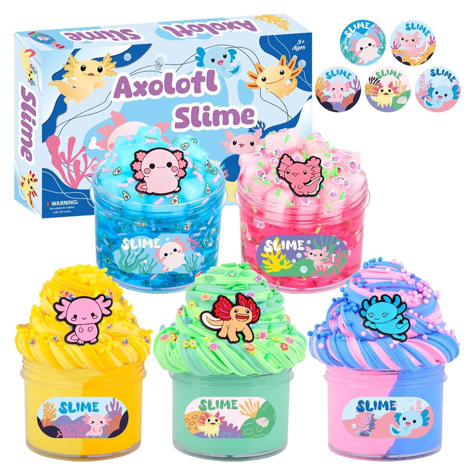 Paquete de 5 Slime de Mantequilla y Cristal GEILEADER 60ML