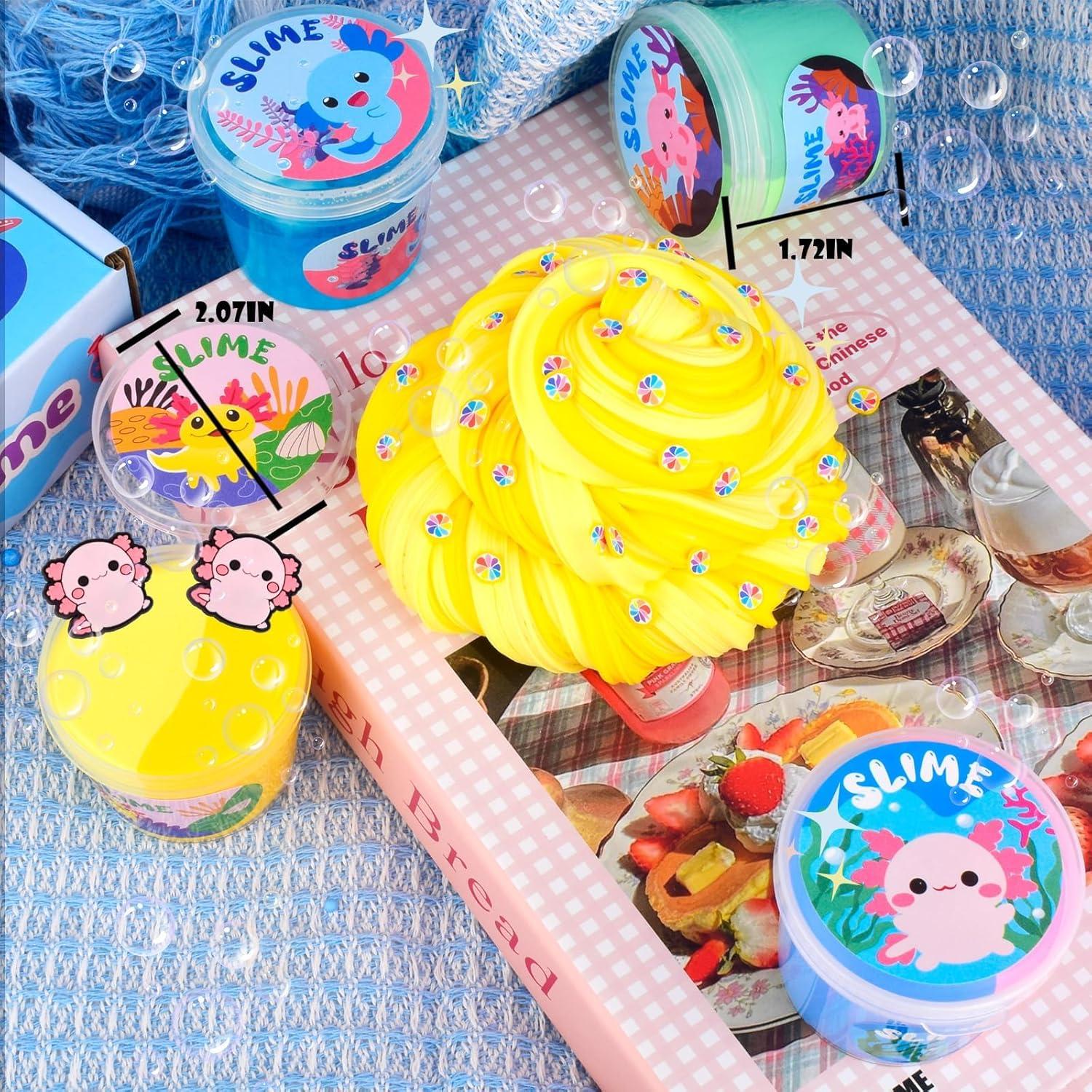 Paquete de 5 Slime de Mantequilla y Cristal GEILEADER 60ML