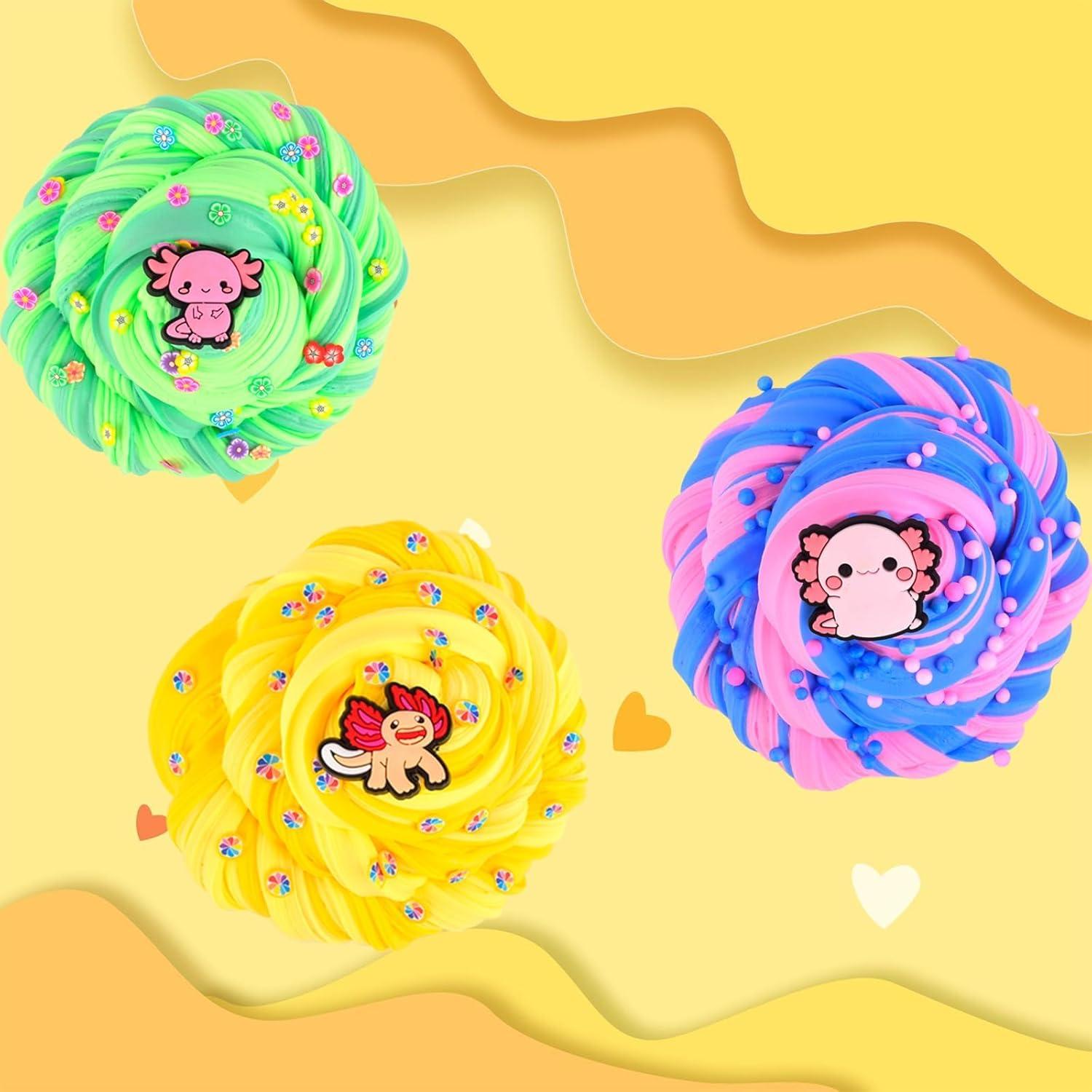 Paquete de 5 Slime de Mantequilla y Cristal GEILEADER 60ML