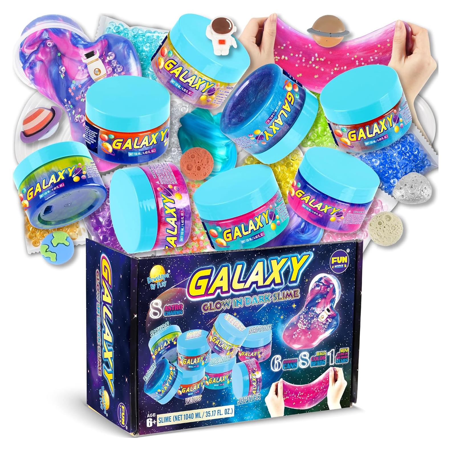 Kit de Slime Galáctico Prehecho FunKidz 1040ML 8 Colores
