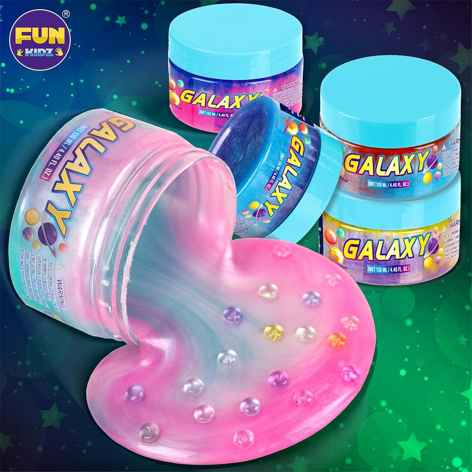 Kit de Slime Galáctico Prehecho FunKidz 1040ML 8 Colores