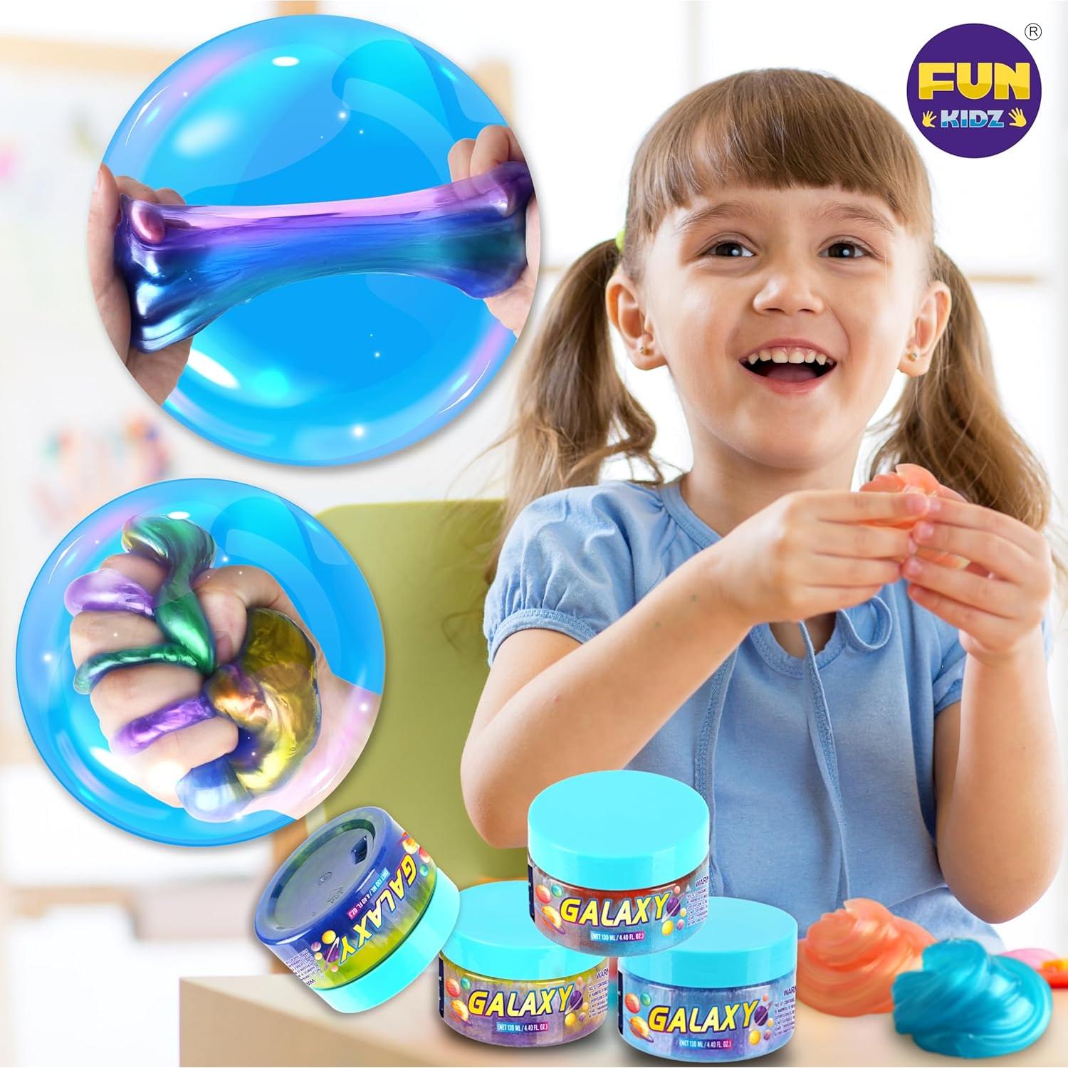 Kit de Slime Galáctico Prehecho FunKidz 1040ML 8 Colores