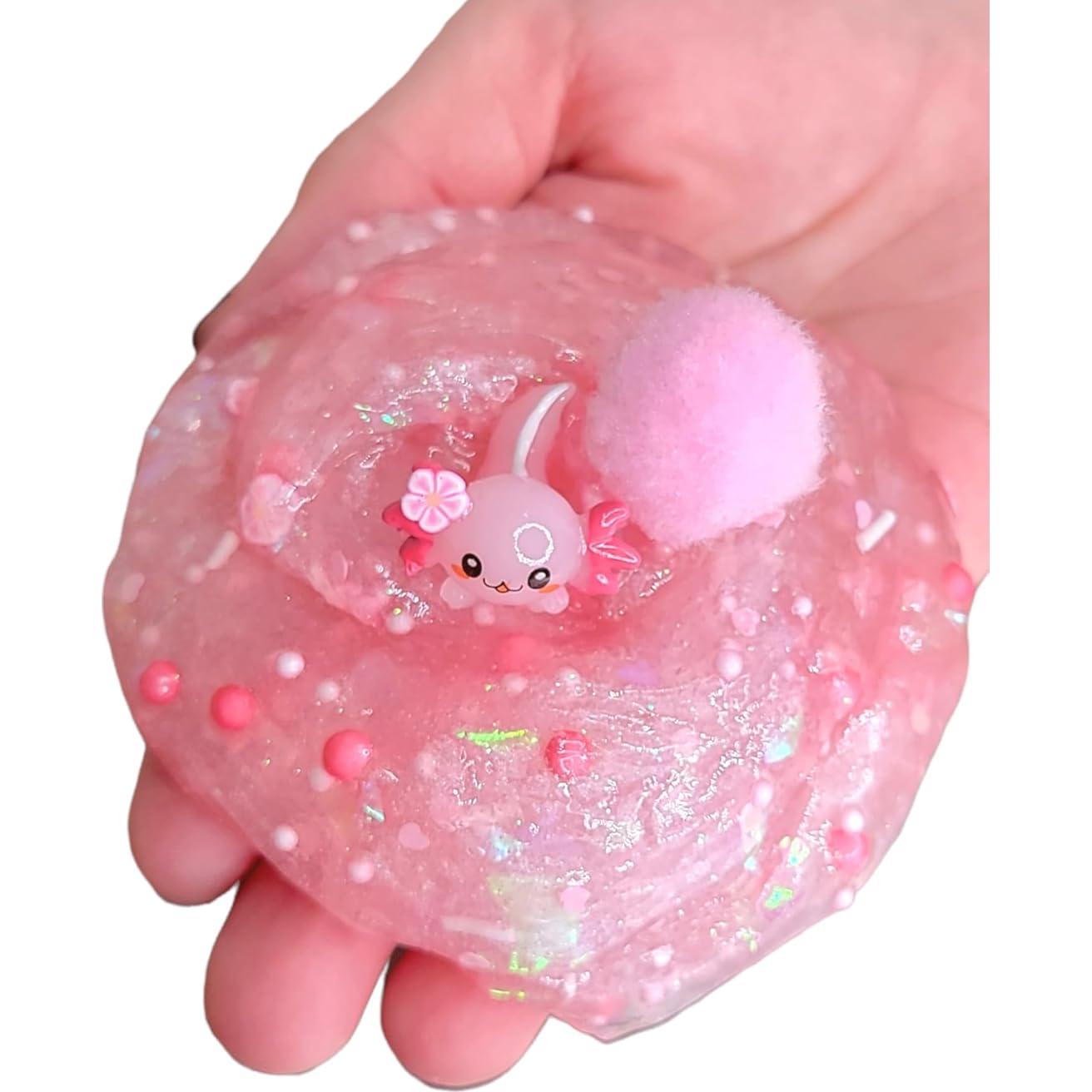 Limo Hecho a Mano Hoshimi Pinky Axolote 113g Sin Aroma