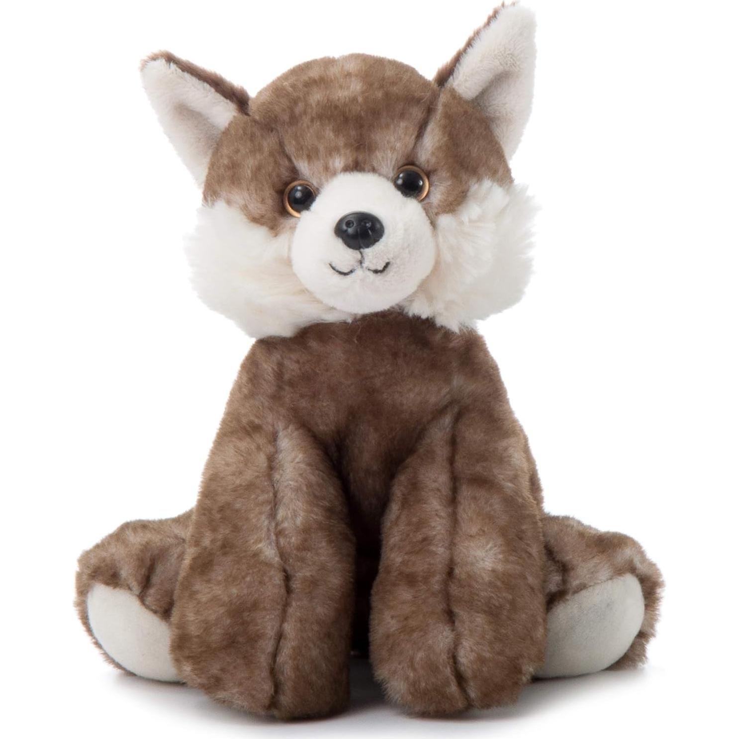 Peluche Lobo de Madera El Zoológico de Caricias 20 cm