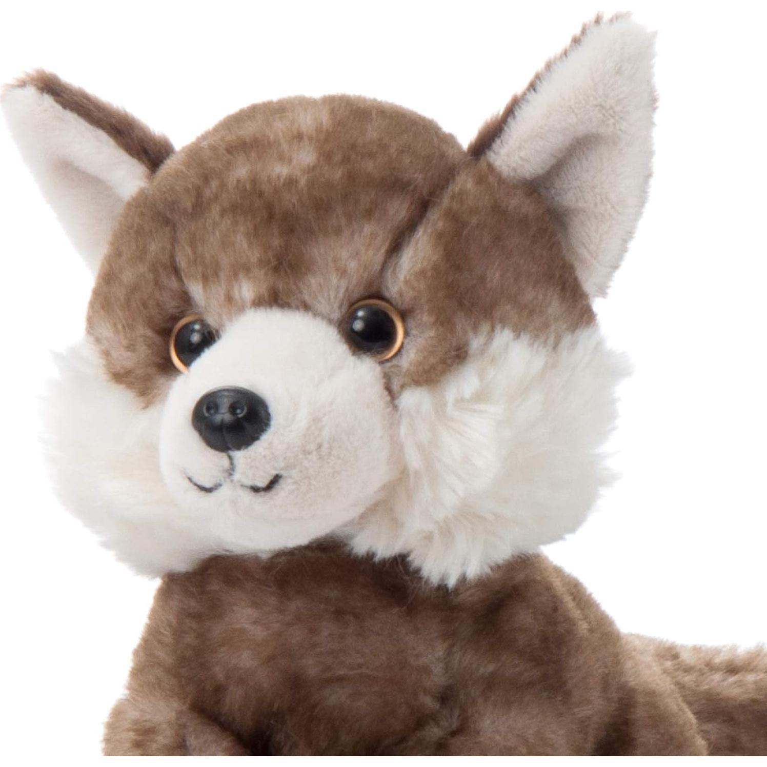Peluche Lobo de Madera El Zoológico de Caricias 20 cm