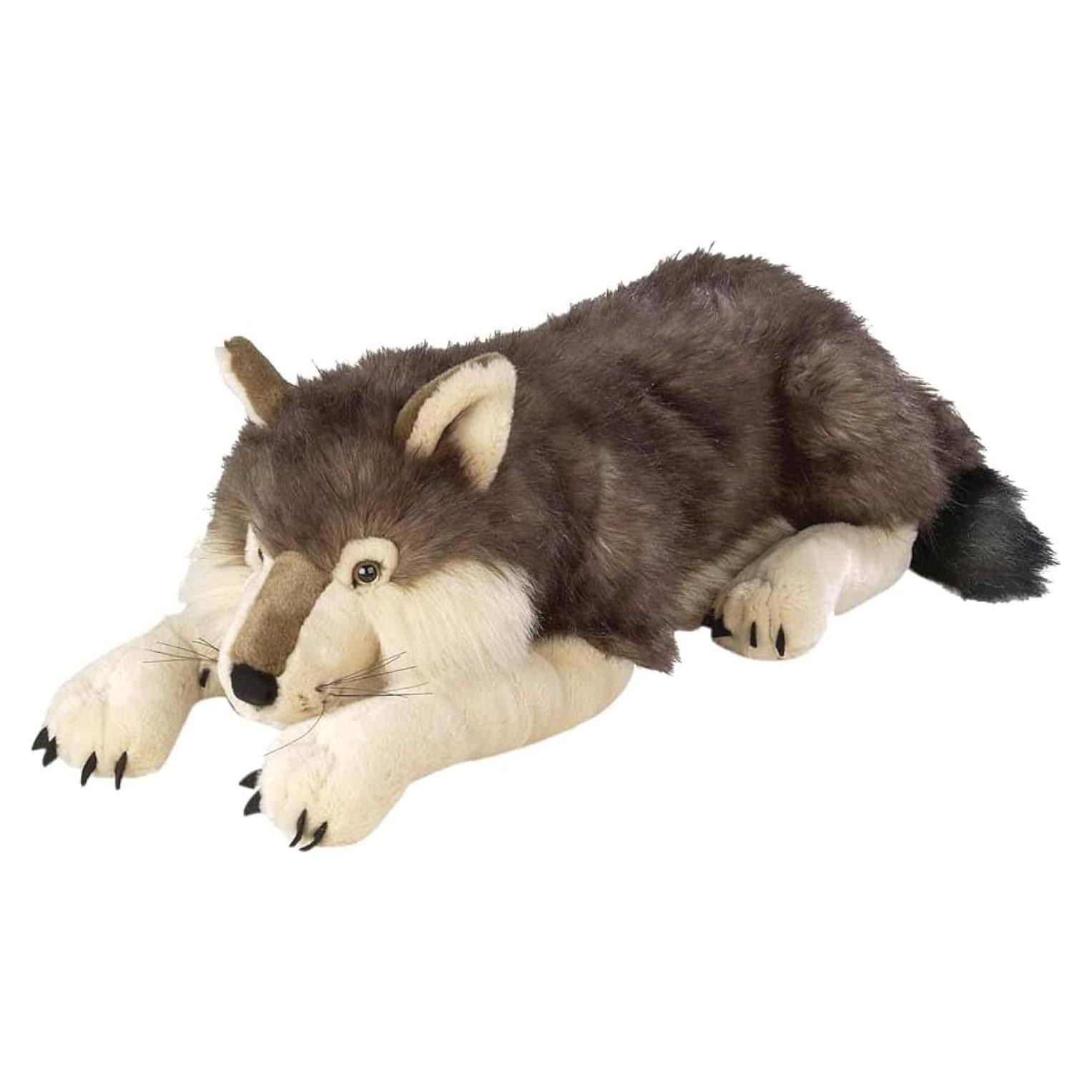 Peluche Gigante Lobo Wild Republic 76 cm Suave y Realista