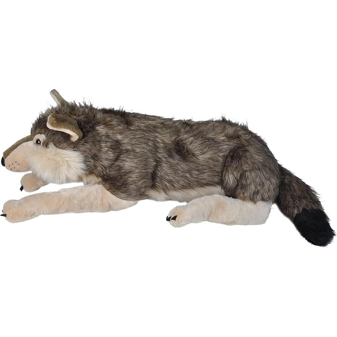 Peluche Gigante Lobo Wild Republic 76 cm Suave y Realista
