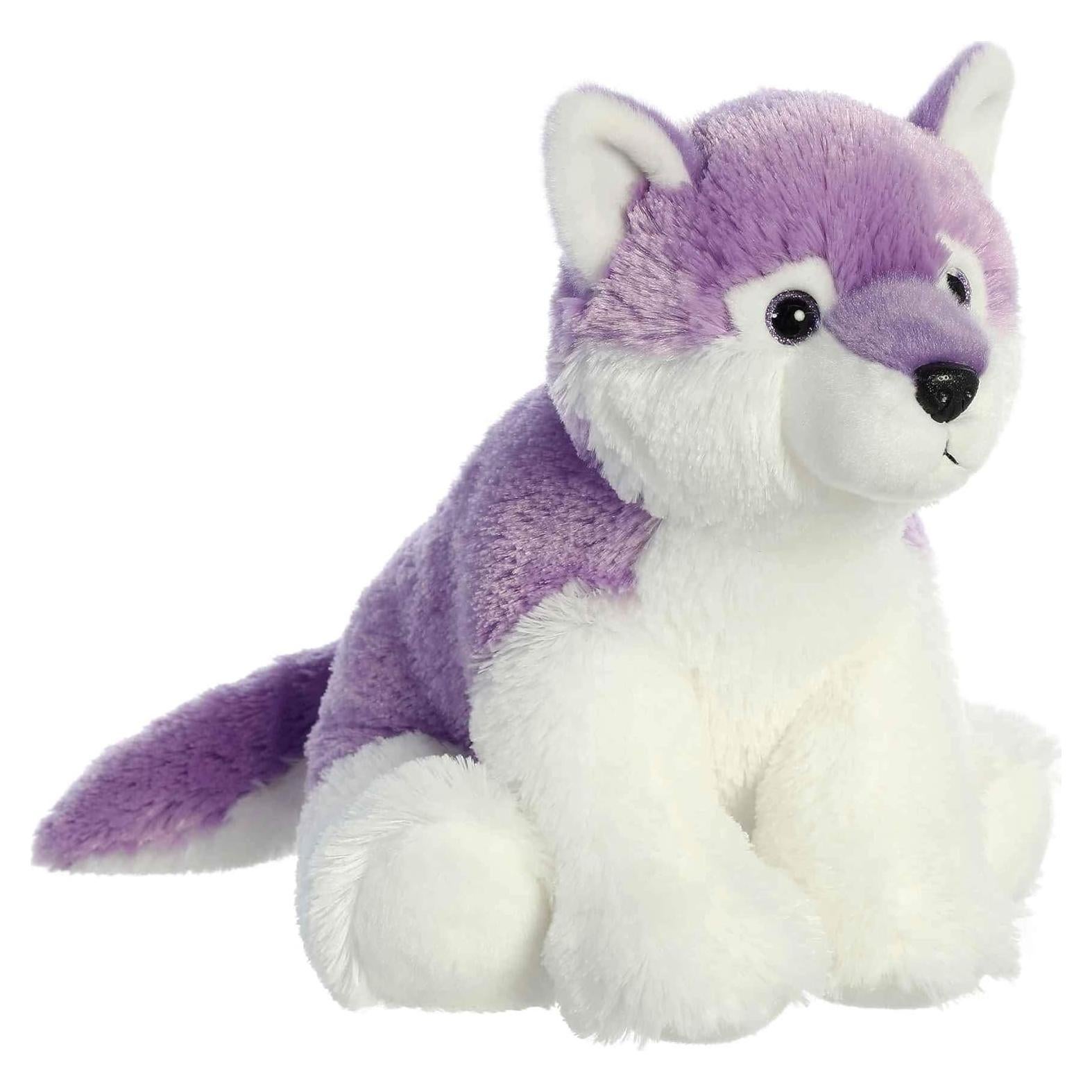 Peluche Lobo Morado Aurora 30 cm - Suave y Abrazable