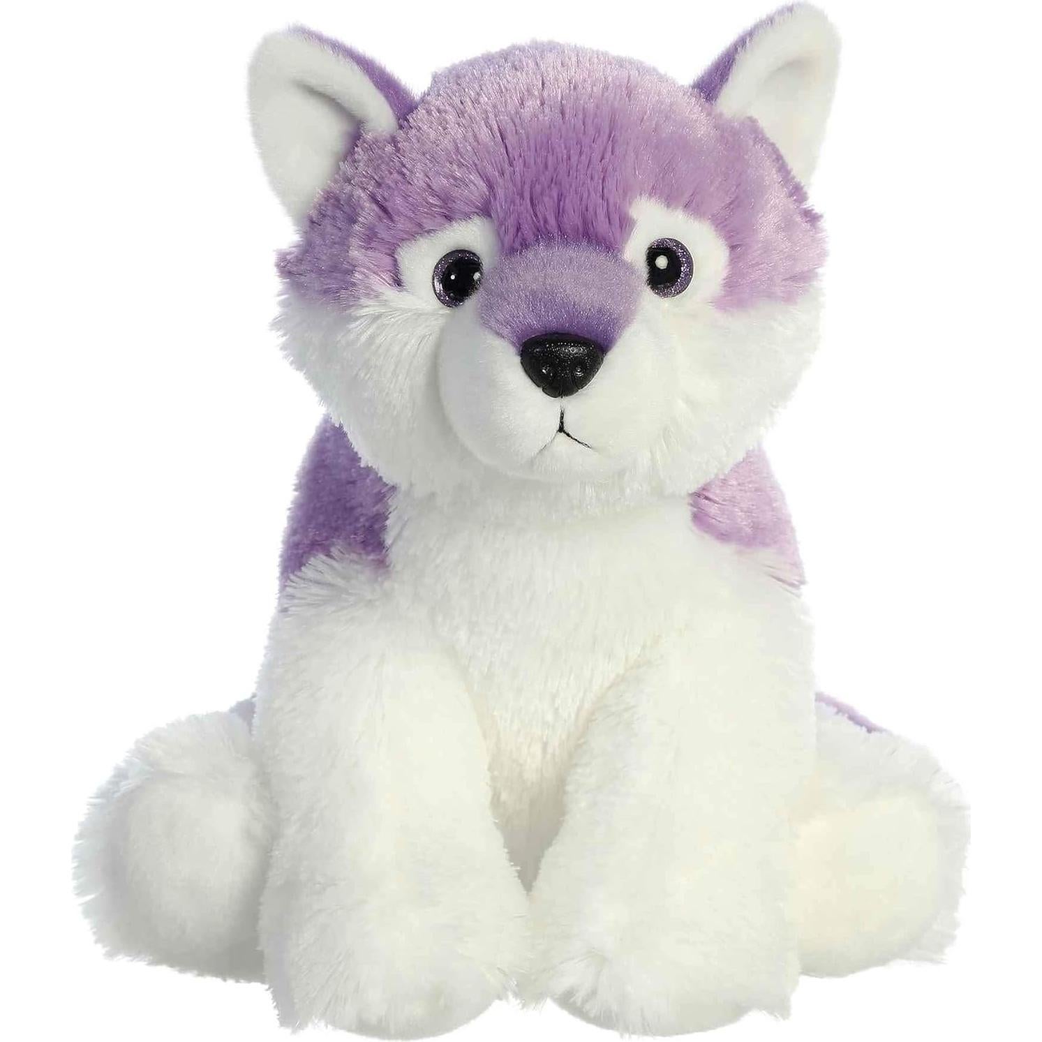 Peluche Lobo Morado Aurora 30 cm - Suave y Abrazable