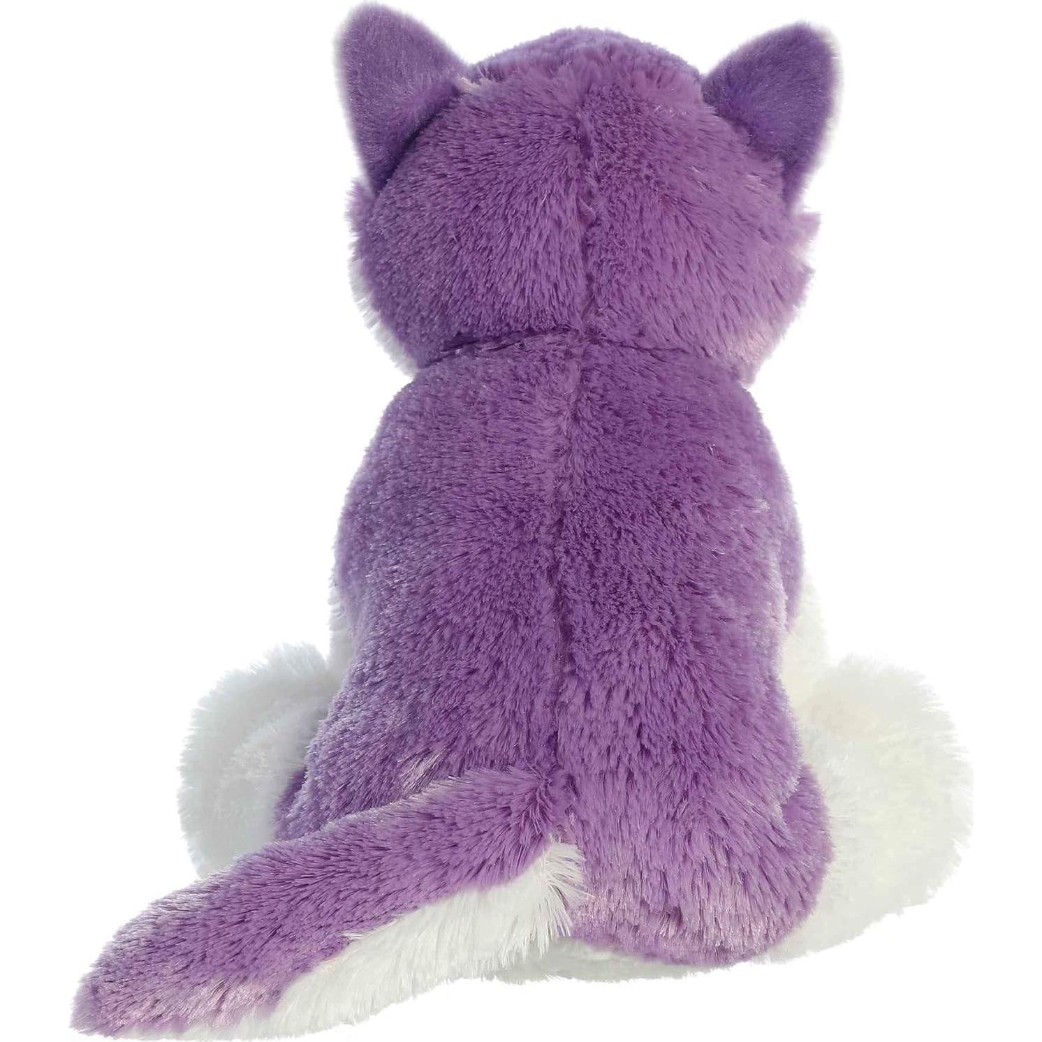 Peluche Lobo Morado Aurora 30 cm - Suave y Abrazable
