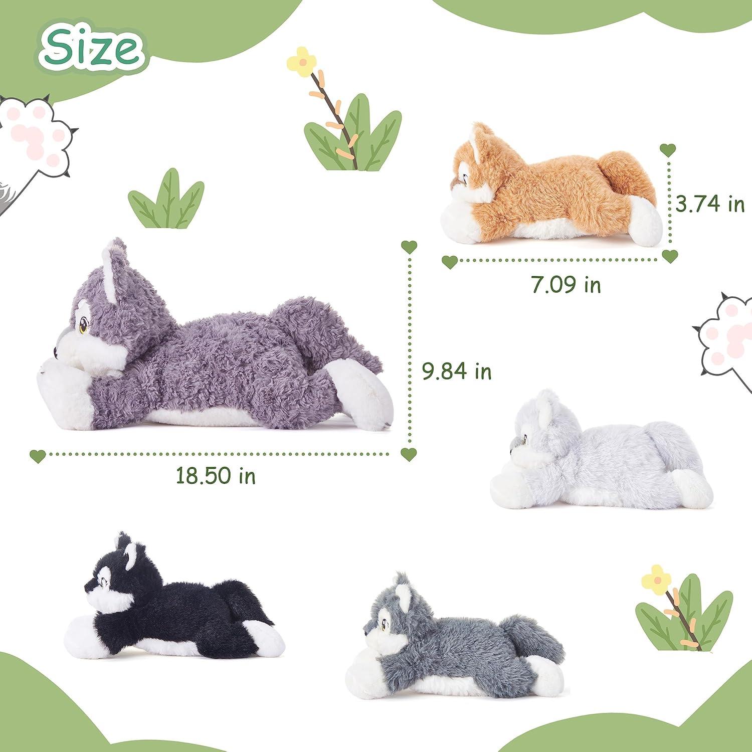 Juguete de Peluche Mamá Lobo IKASA 45.72 cm con Bebés