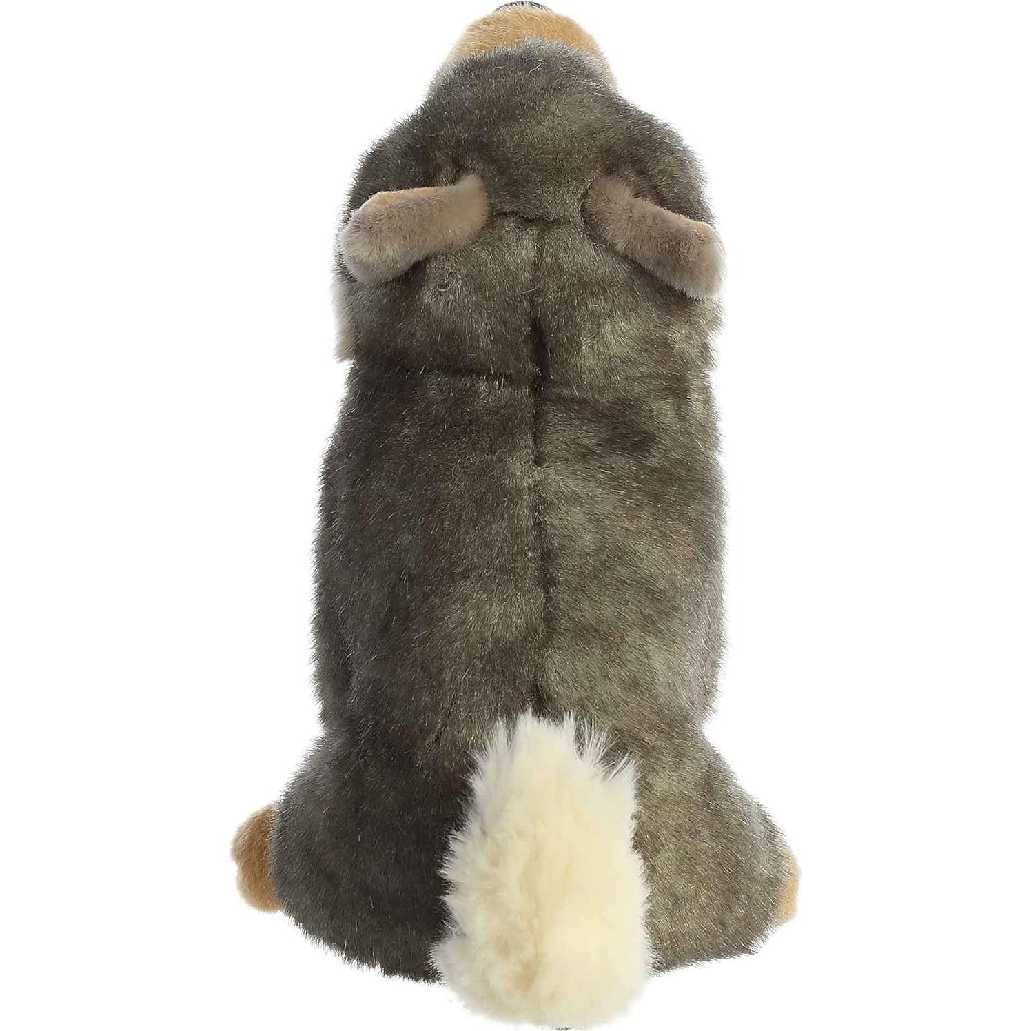 Peluche Lobo Realista Aurora Miyoni 25 cm - Gris