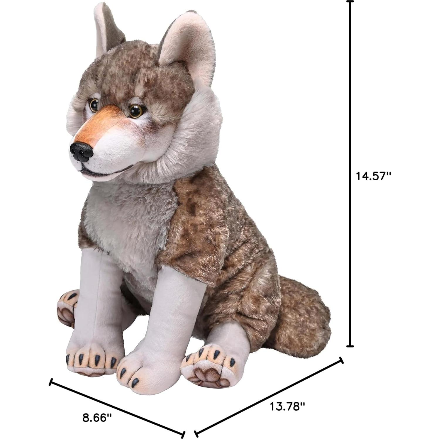Lobo de Peluche Wild Republic 38 cm Relleno Ecológico