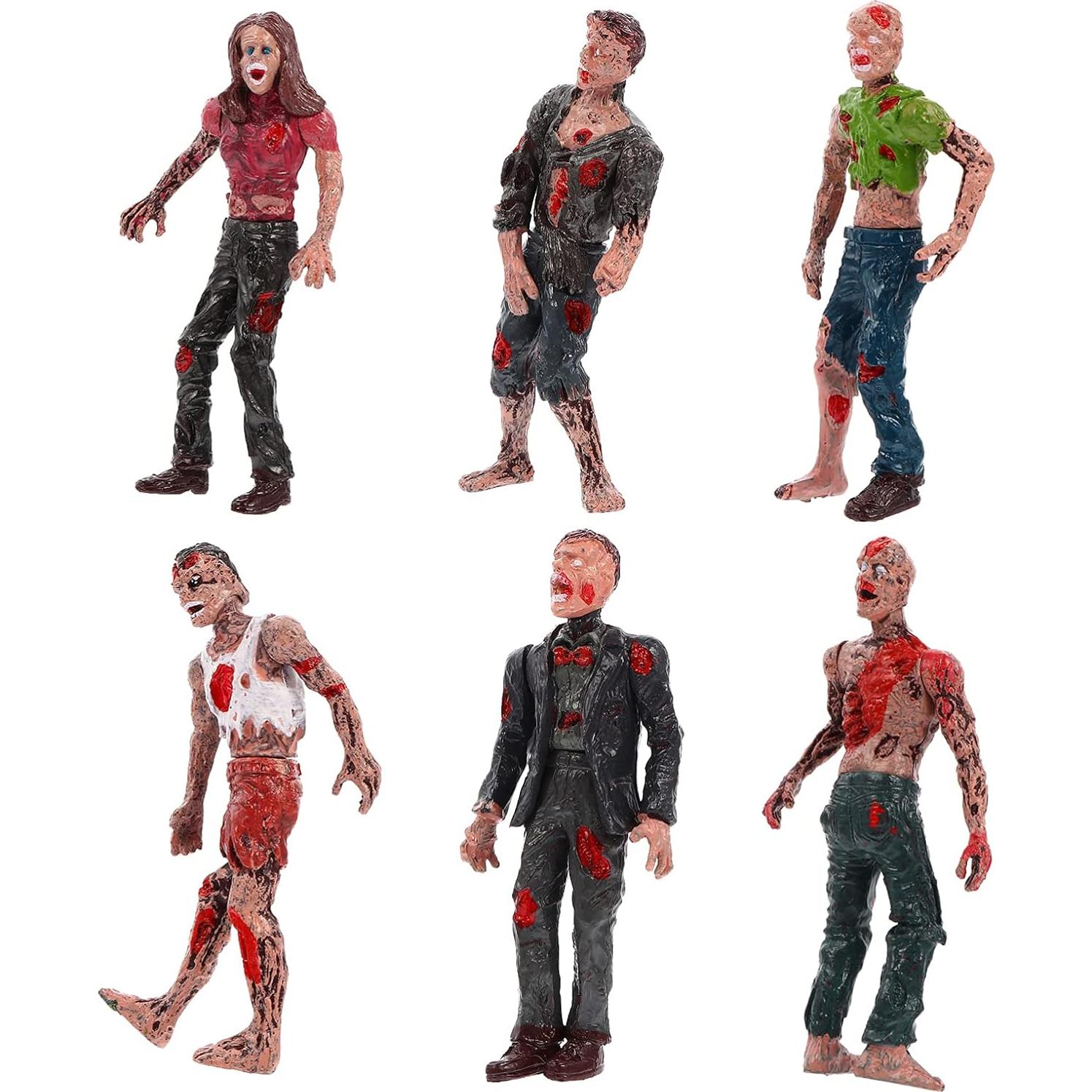 Figuras de Acción Zombis Zerodeko 12 PCS Articuladas 10 cm