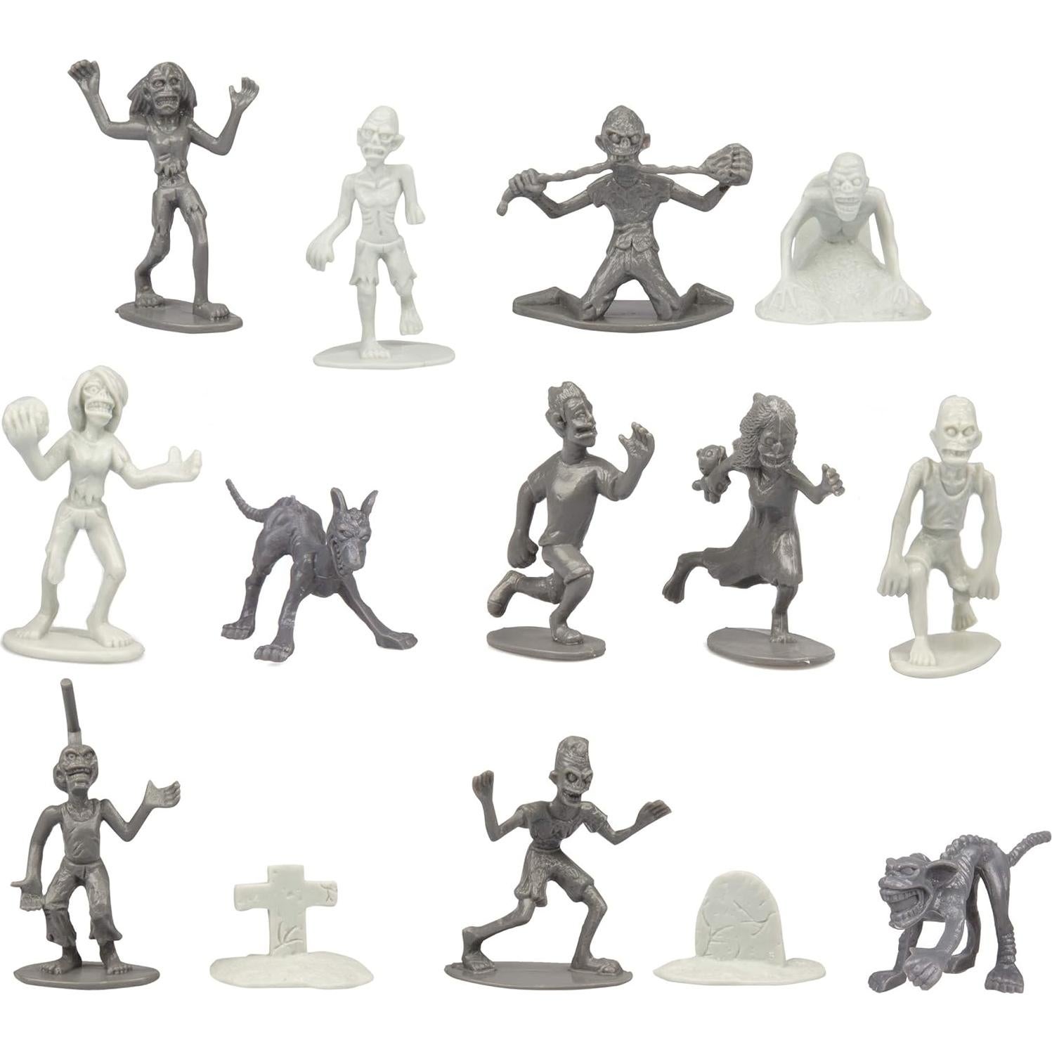 Figuras de Acción Zombi SCS Direct - Cubo 100 Piezas 14 Esculturas