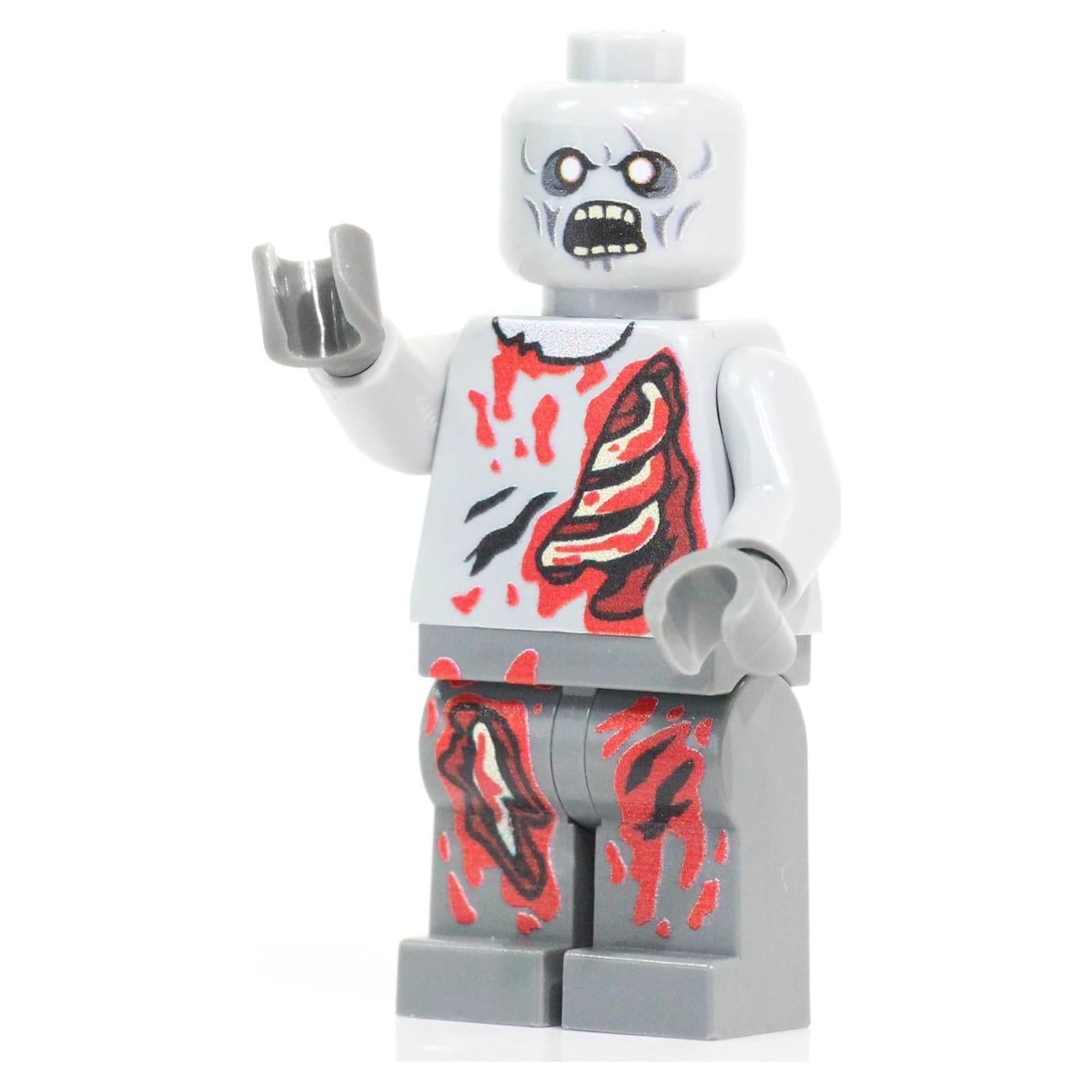 Minifigura Zombie BrickTactical con Impresión Personalizada