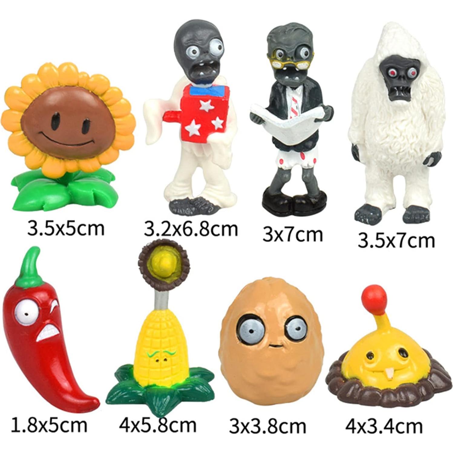 Conjunto de Juguetes de Peluche PVZ JHESAO 16 PCS 4-7 cm