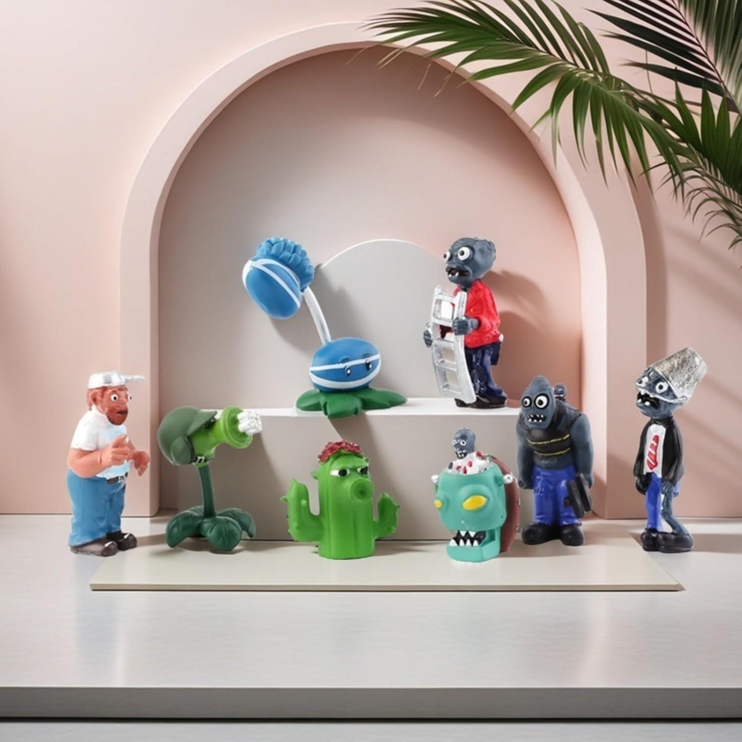 Conjunto de Juguetes de Peluche PVZ JHESAO 16 PCS 4-7 cm