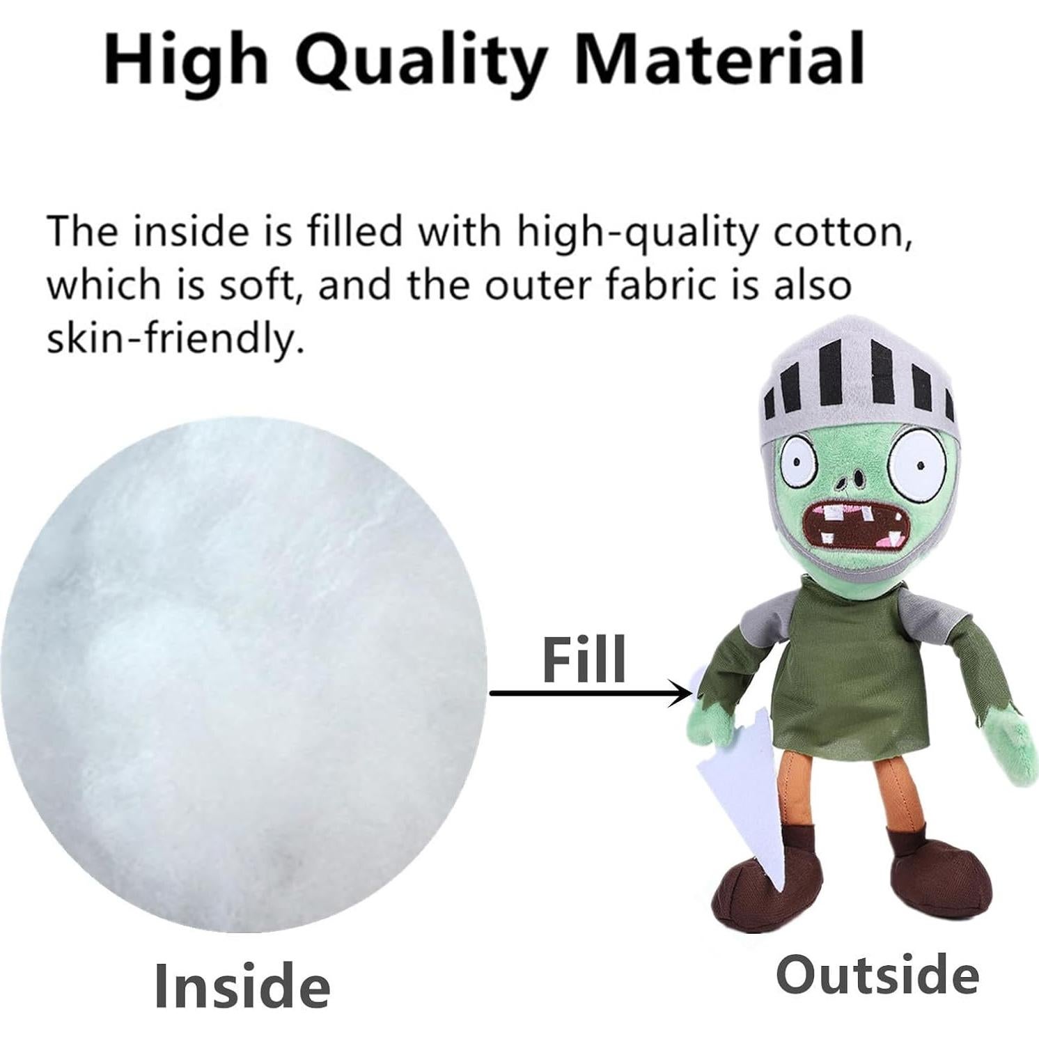 Juguete de Peluche Caballero Zombie 30 cm JHESAO Suave