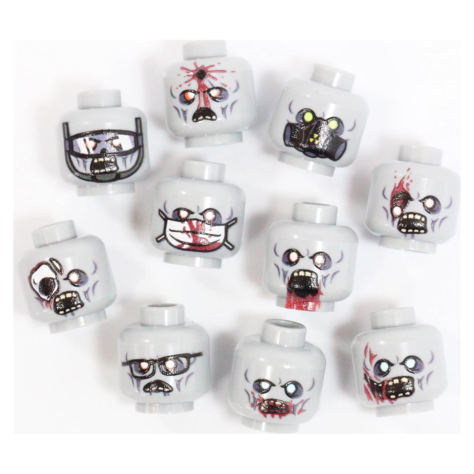 Paquete de 10 Cabezas de Zombie V2 BrickTactical