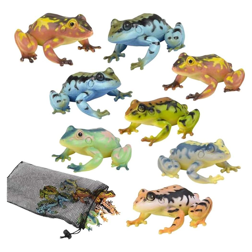 Conjunto de 8 Figuras de Ranas ArtCreativity para Niños