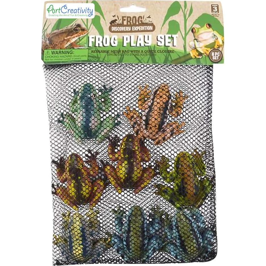 Conjunto de 8 Figuras de Ranas ArtCreativity para Niños