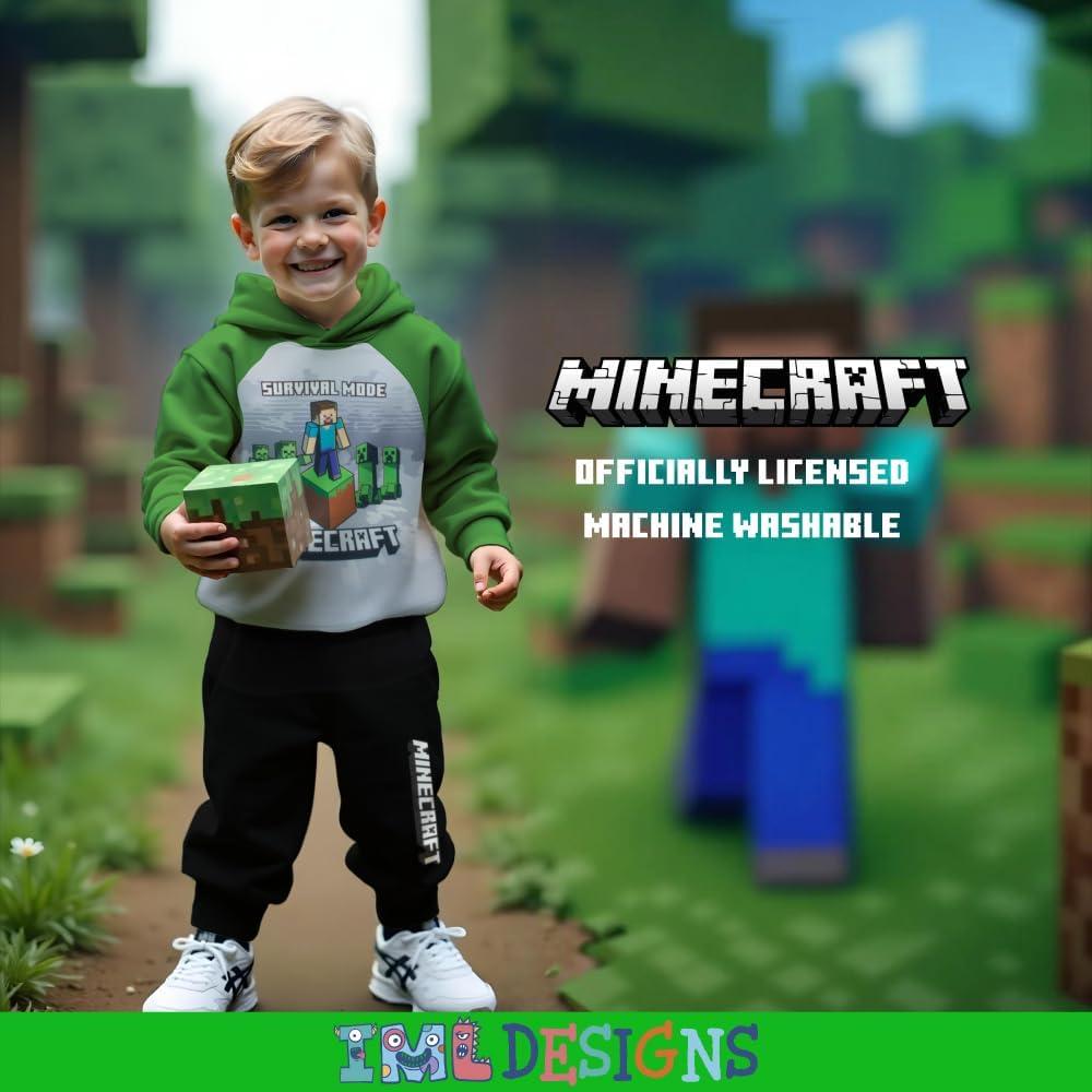 Conjunto de Sudadera y Pantalones Minecraft Niños Talla 8