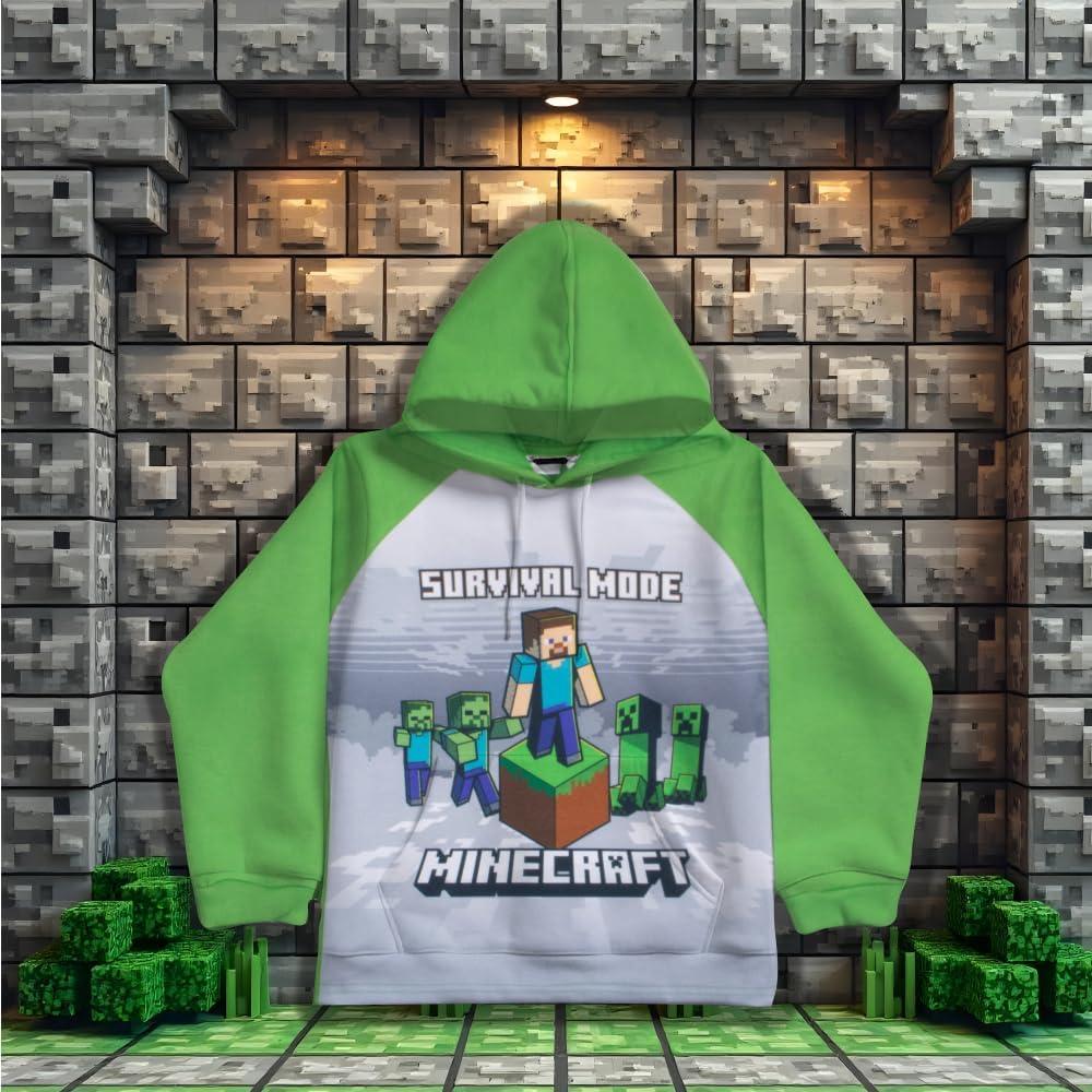 Conjunto de Sudadera y Pantalones Minecraft Niños Talla 8