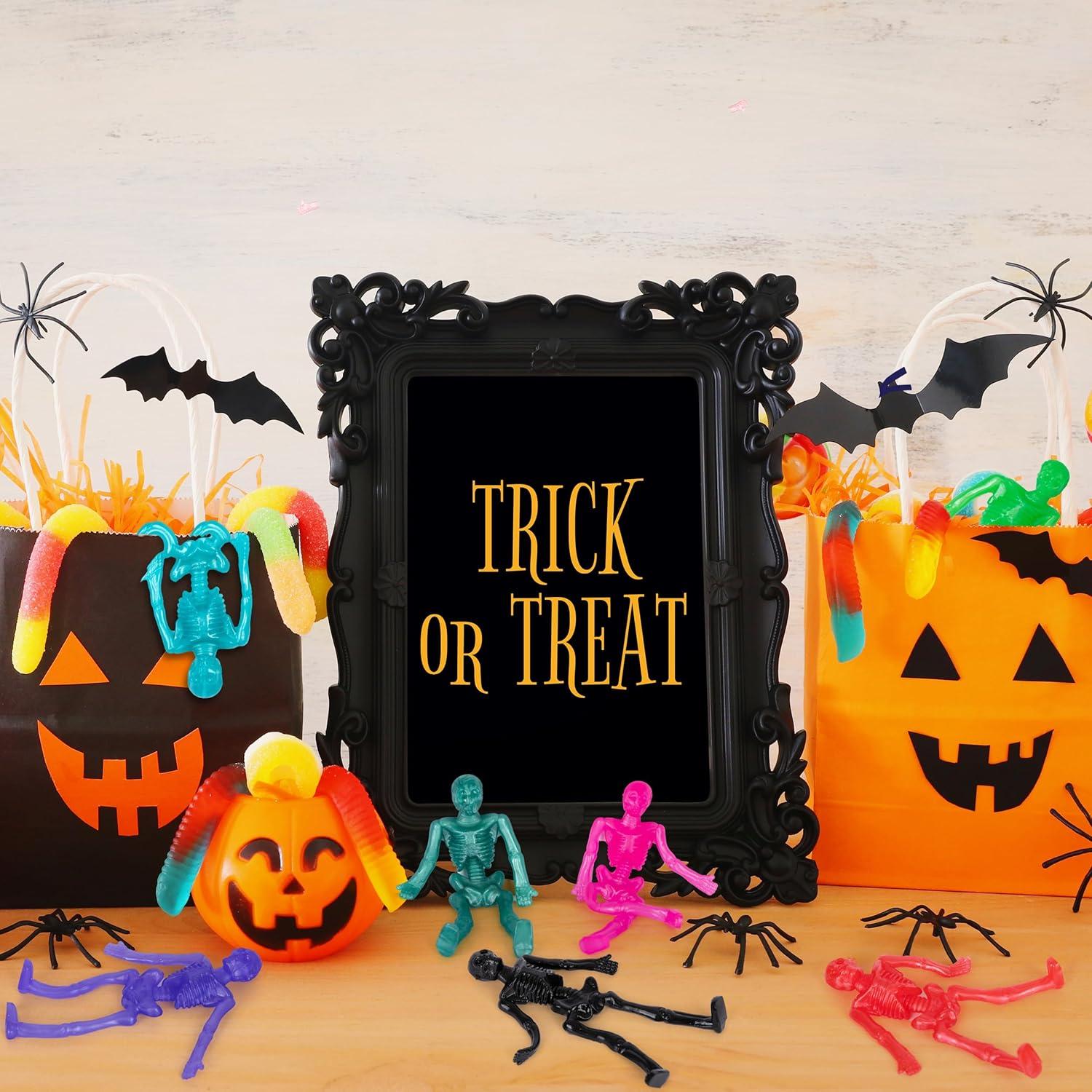 Set de 48 Juguetes Esqueleto Elástico ArtCreativity - Halloween