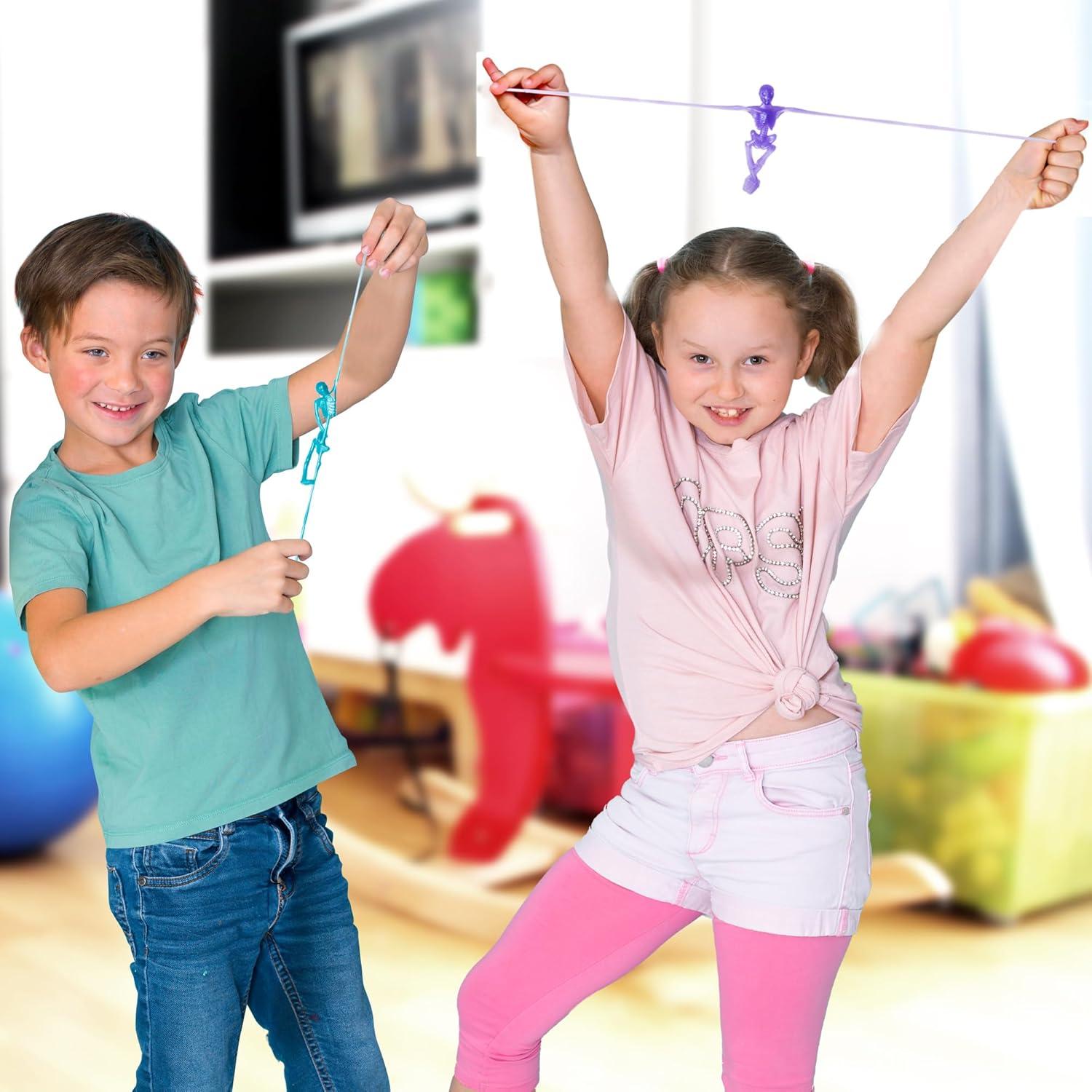 Set de 48 Juguetes Esqueleto Elástico ArtCreativity - Halloween