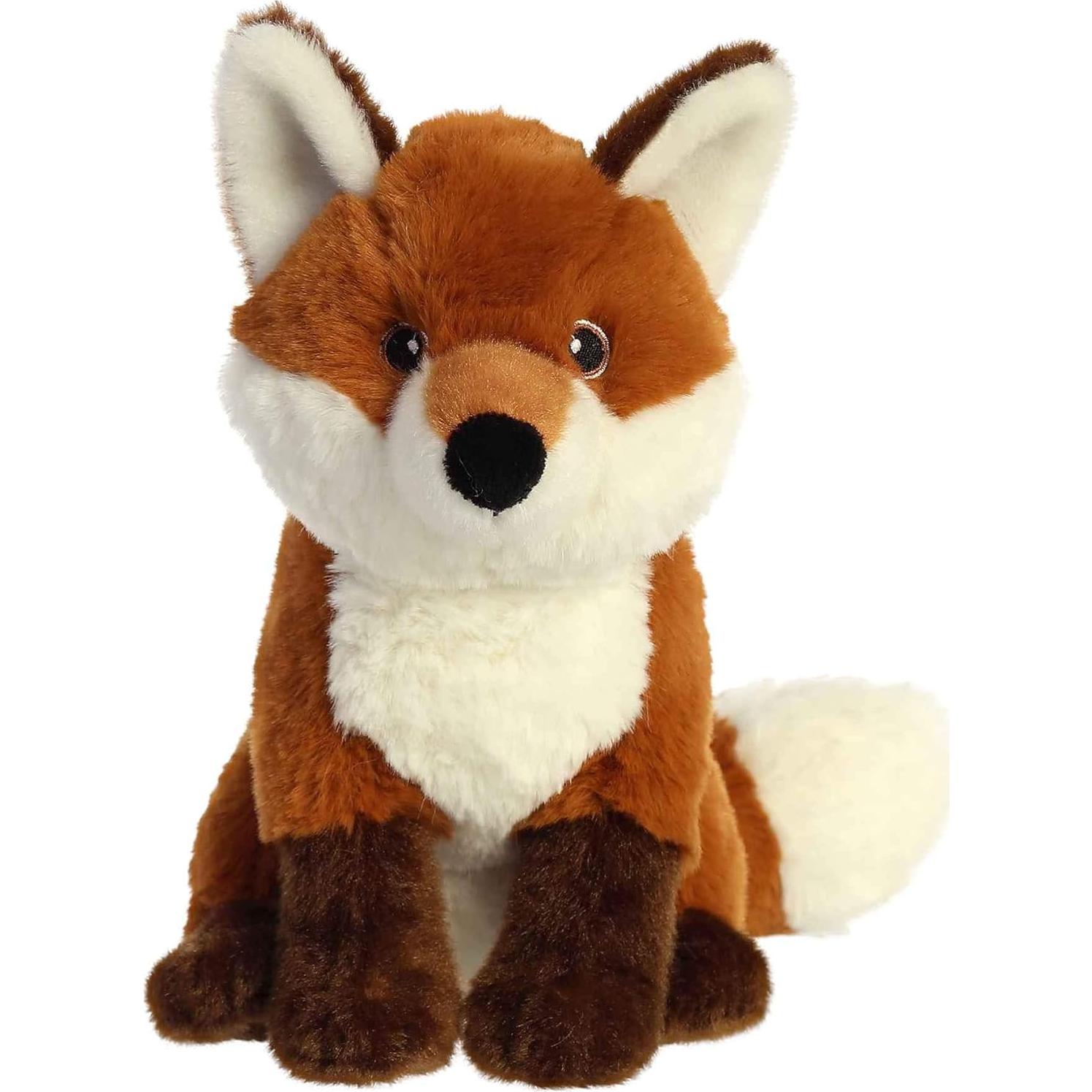 Peluche Zorro Aurora Eco Nation 22.86 cm Rojo Sostenible