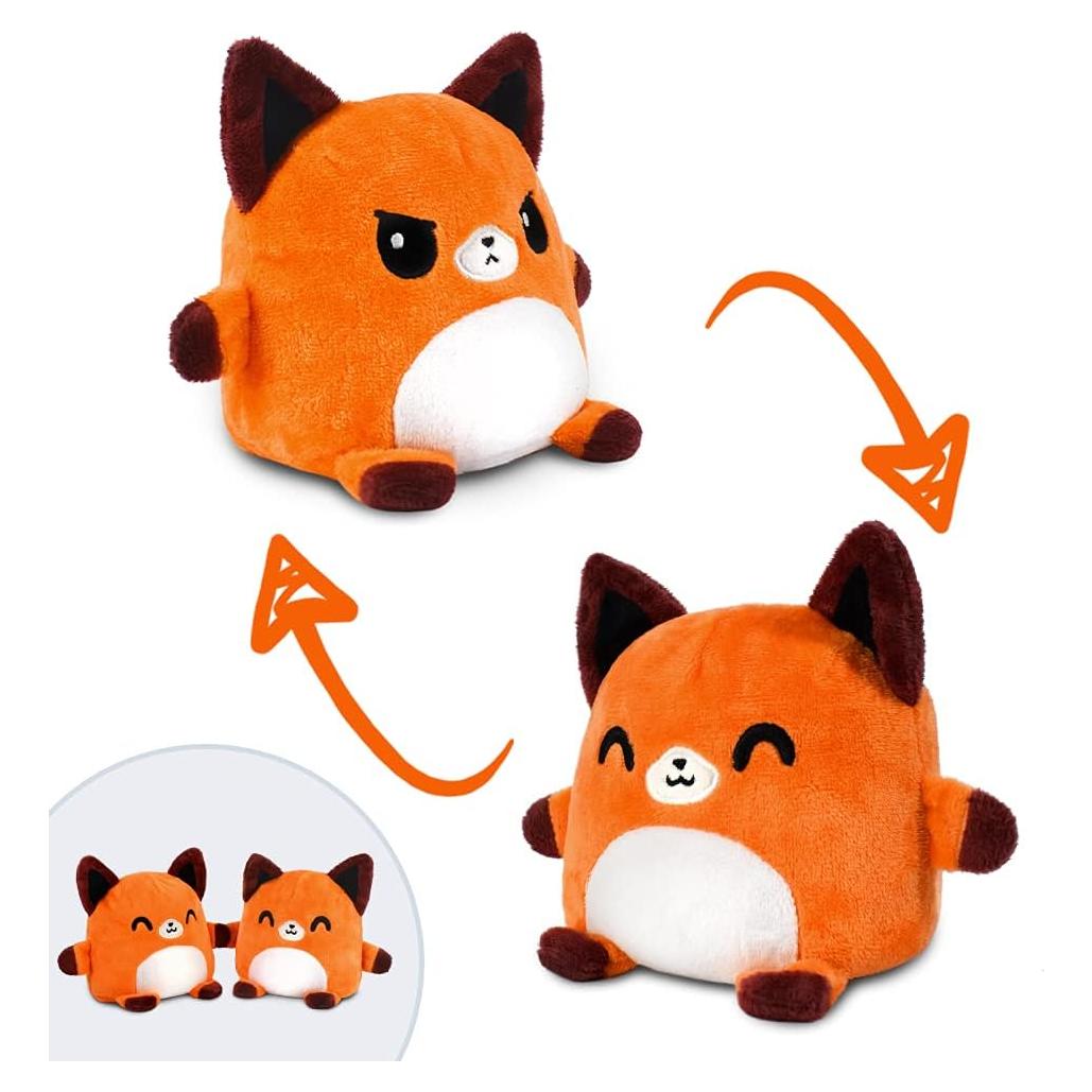 Peluche Reversible Magnético Zorro TeeTurtle 12.7 cm