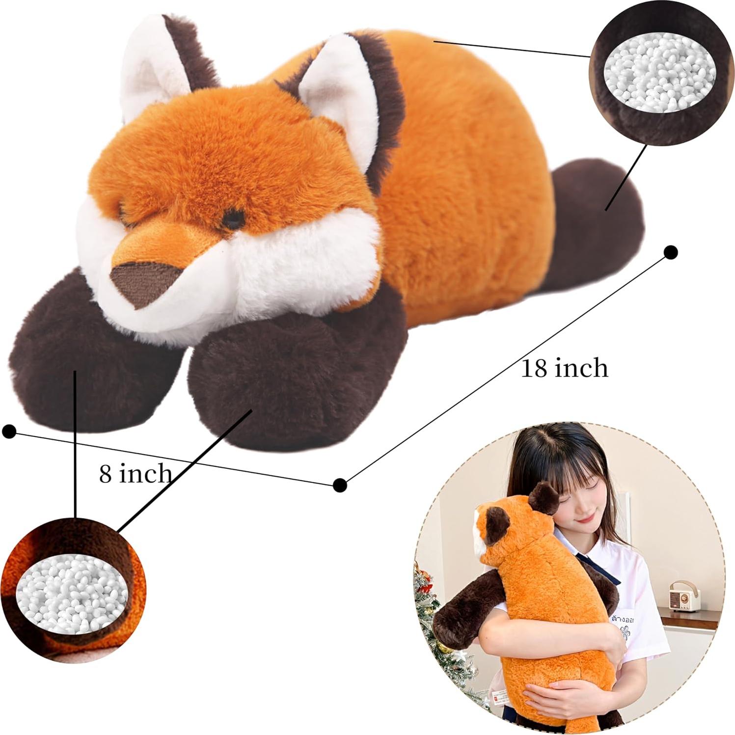Peluches ARELUX Zorro 45.72cm Almohada Suave para Dormir