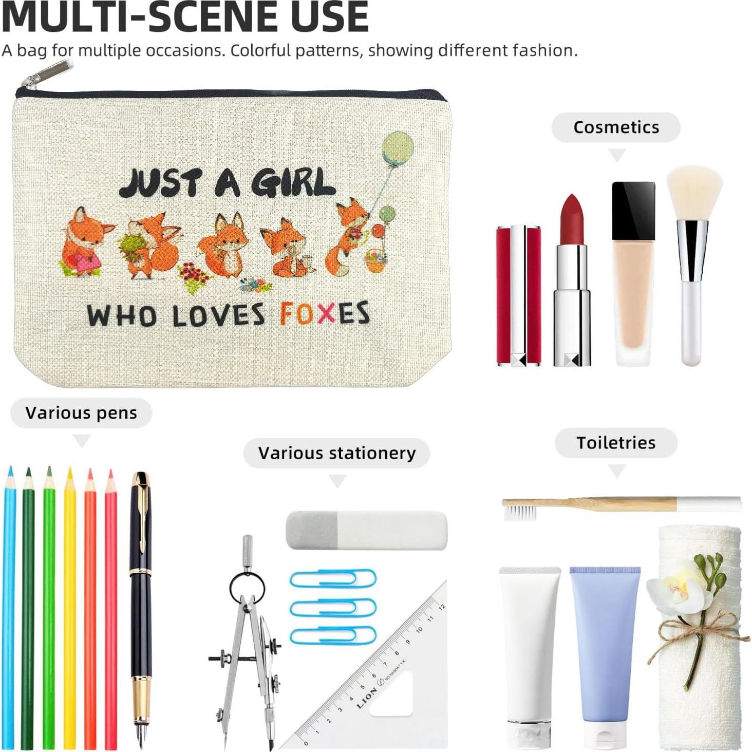 Neceser Cosmético Zorro Suemetic 25.4x17.8cm para Mujeres