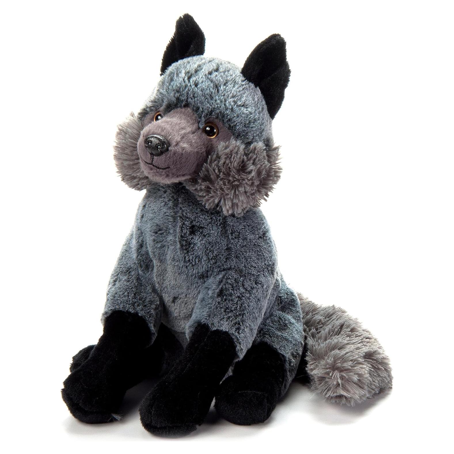 Peluche Zorro Plateado 30 cm El Zoológico de Caricias