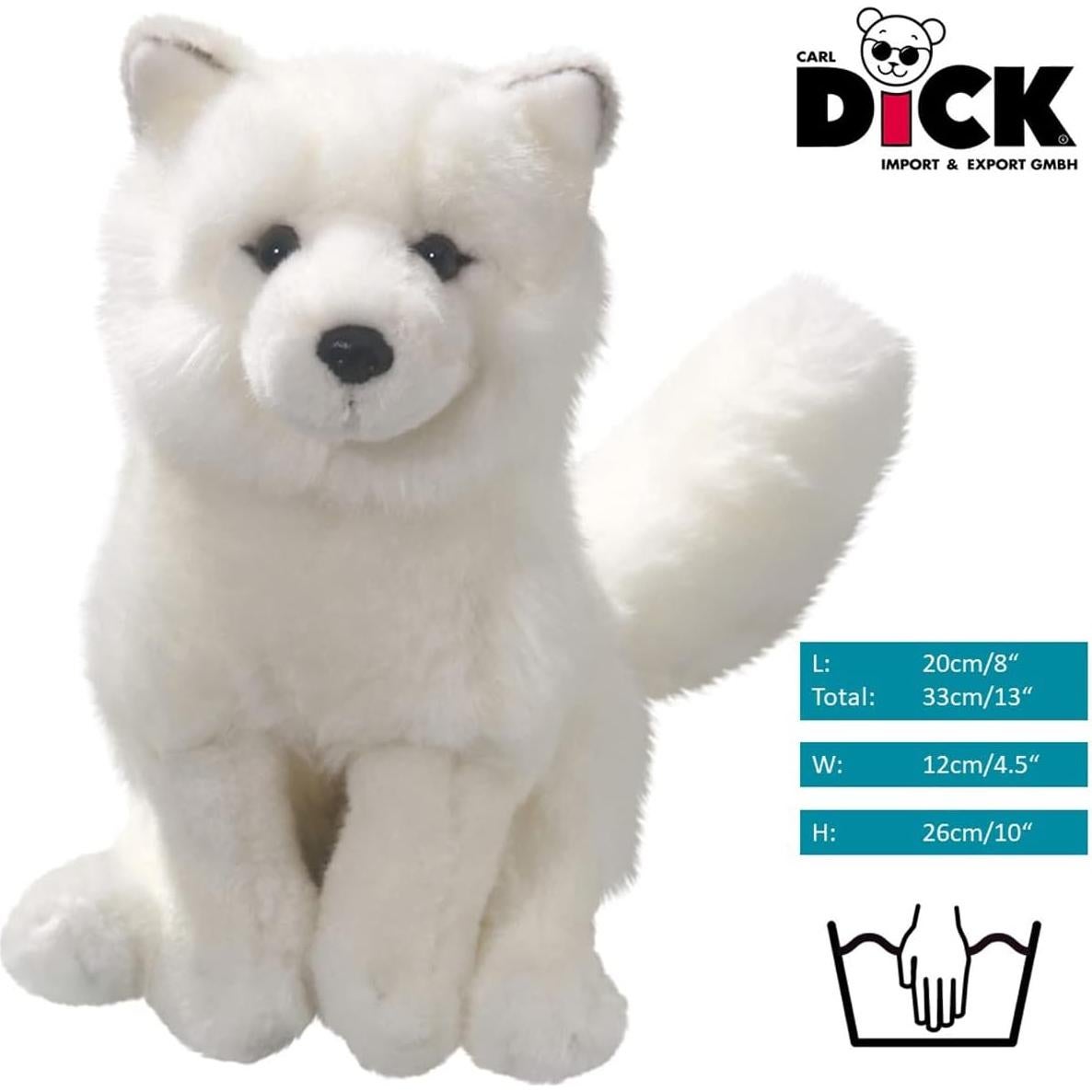 Zorro Ártico de Peluche Carl Dick 26cm Suave y Seguro