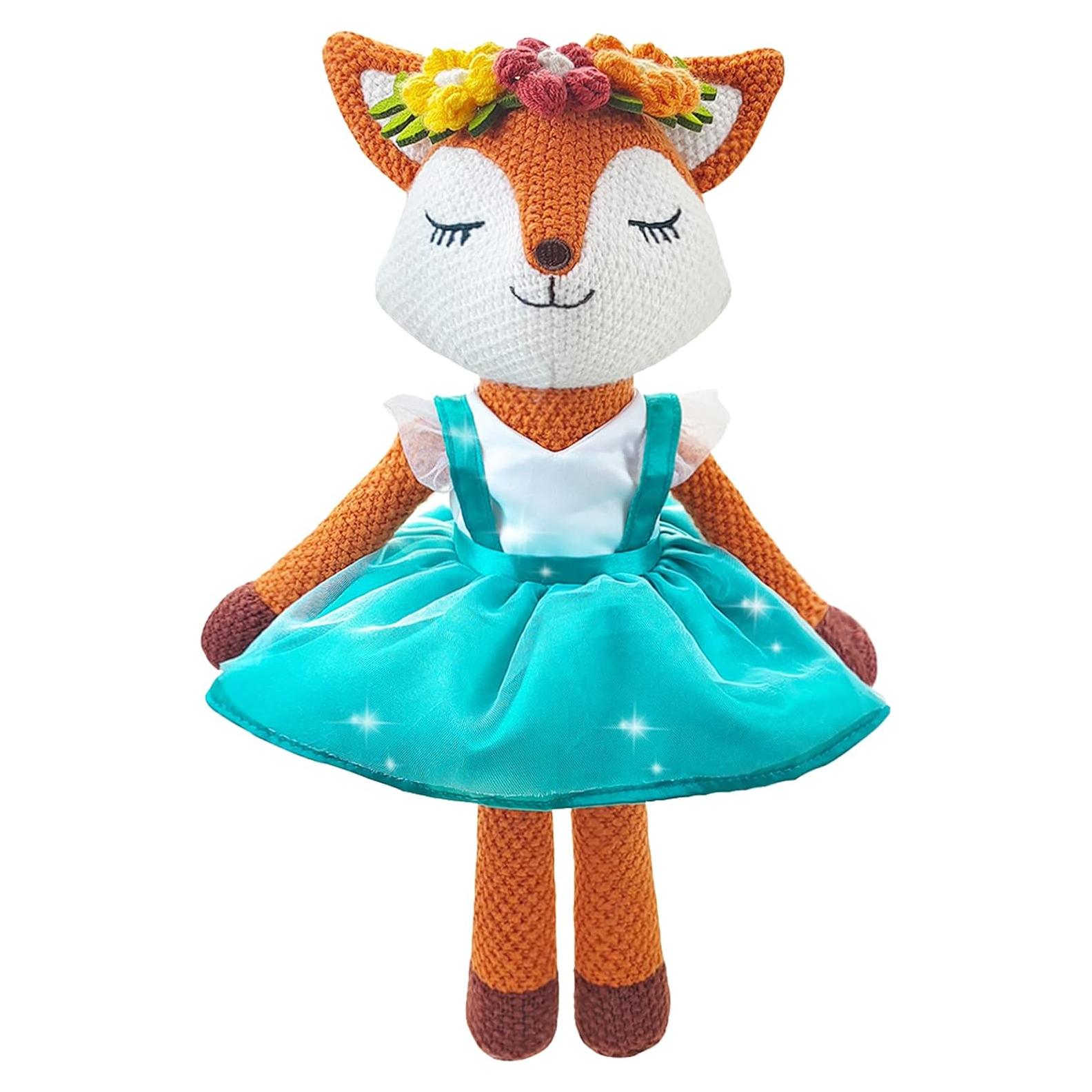 Zorro de Peluche Bailarina JUSTQUNSEEN Naranja 43 cm