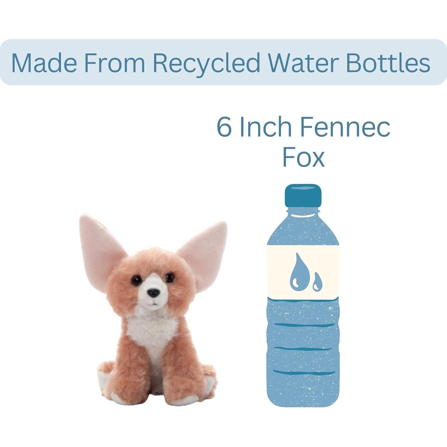 Juguete de Peluche Zorro Fennec El Zoológico de Caricias 15 cm